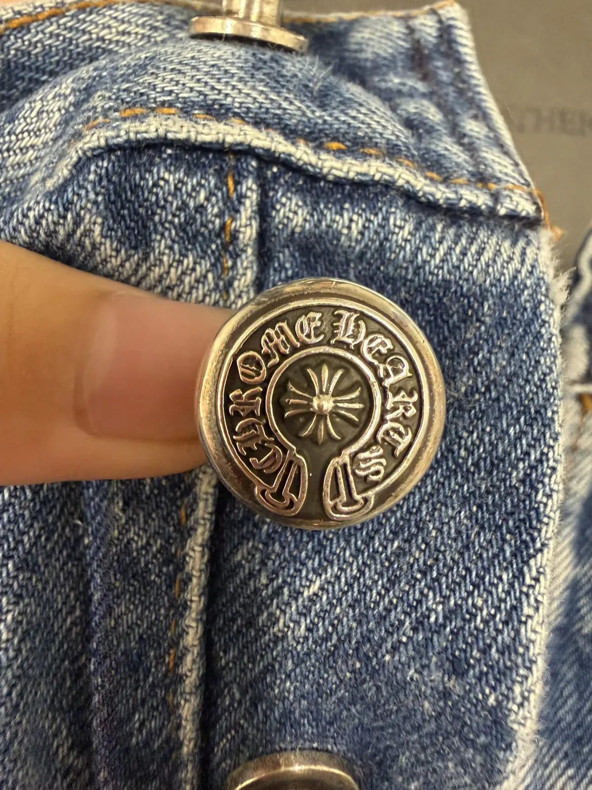 Chrome Hearts Levis Zebra Cross Patch Jeans