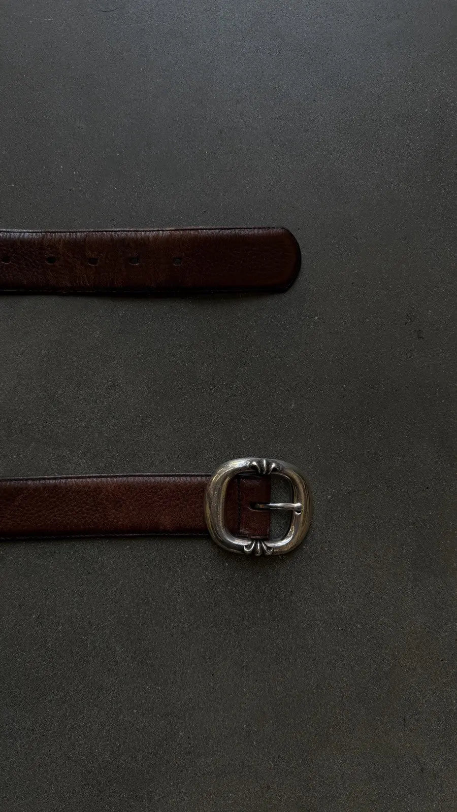Chrome Hearts Brown Leather Gunslinger Belt