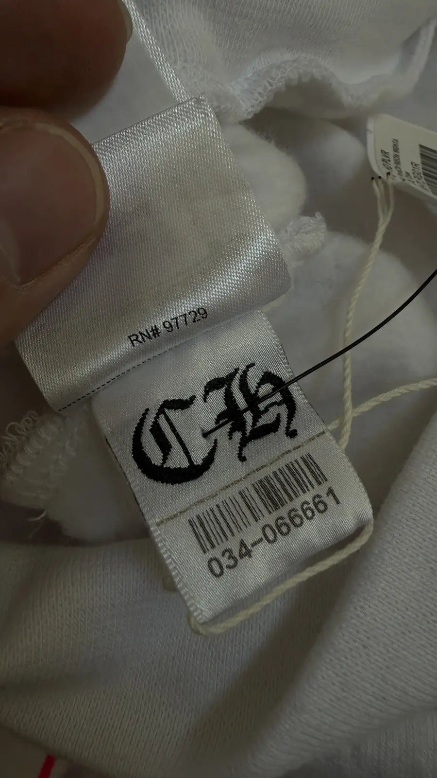 CHROME HEARTS Horseshoe Logo Hoodie Print White