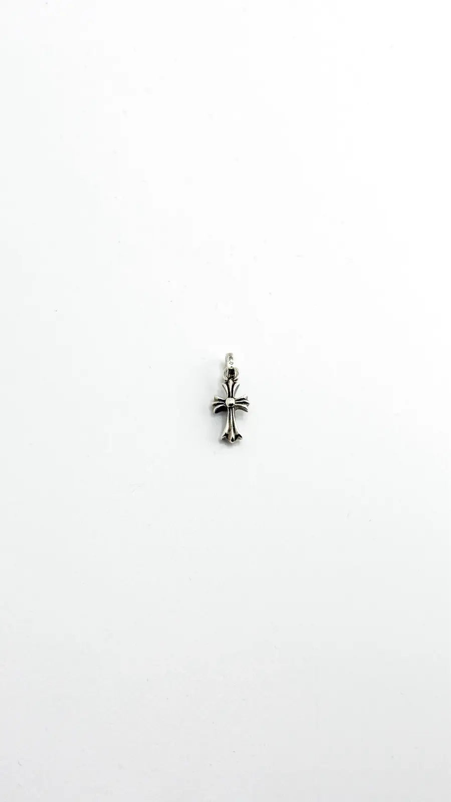 Chrome Hearts Silver Ch Cross Baby Fat Pendant