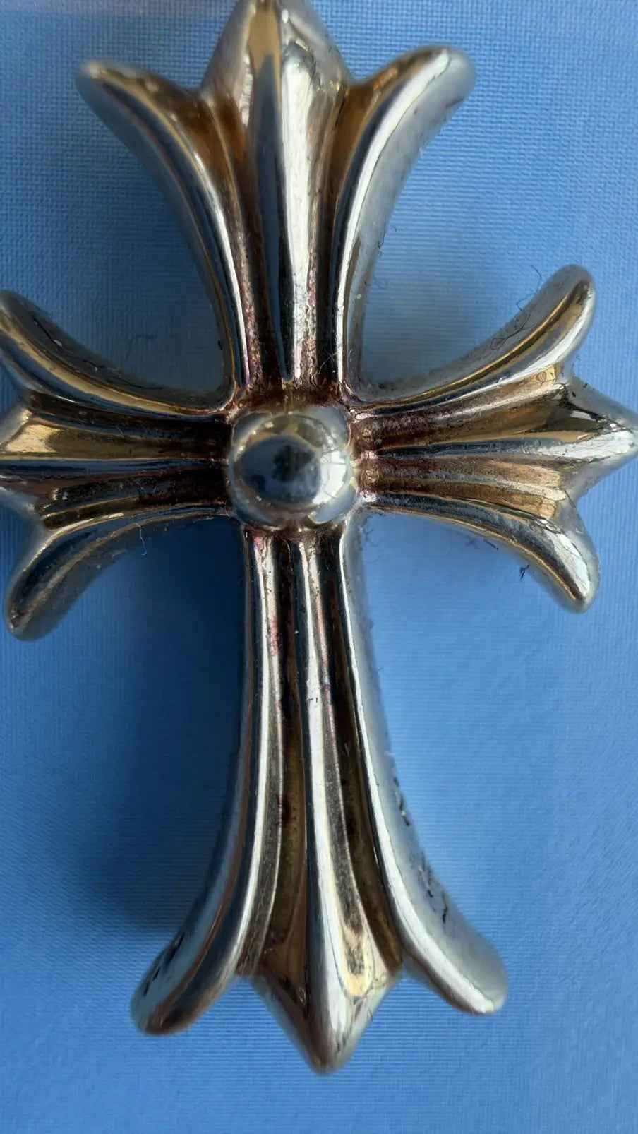 Chrome Hearts 22K Gold Diamond Cross Pendant Chrome Hearts