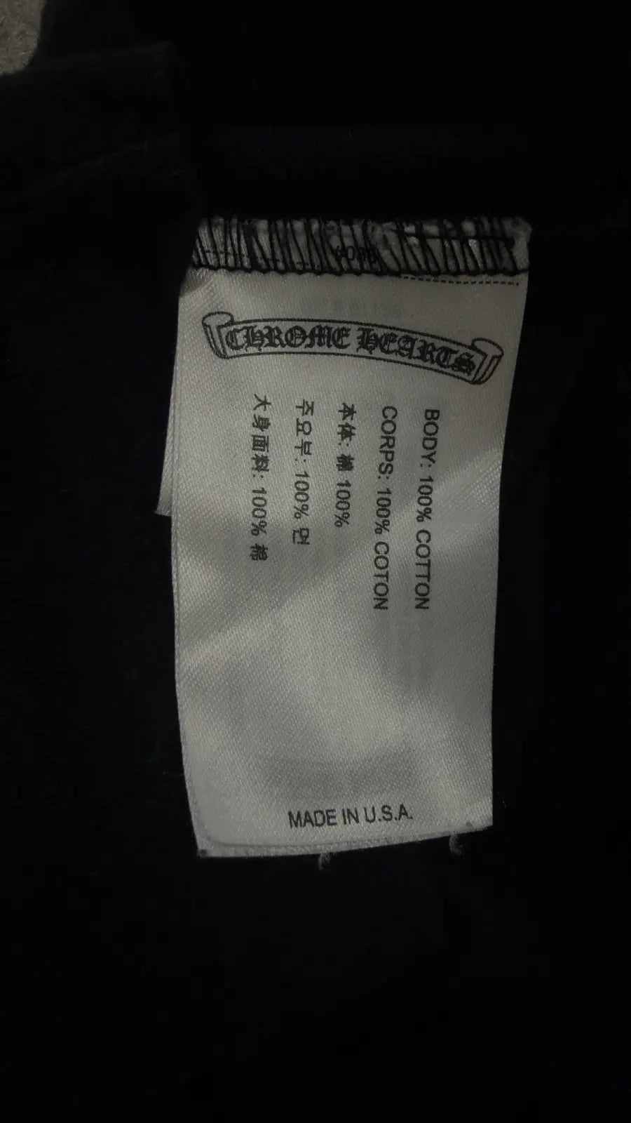Chrome Hearts Staff Horseshoe Long Sleeve Tee