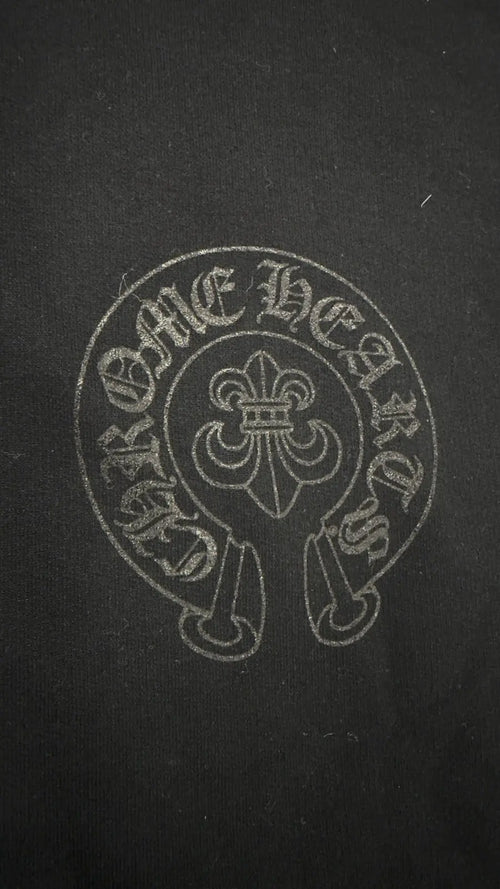 Cannes Exclusive Black Fleur Horseshoe Hoodie Chrome Hearts
