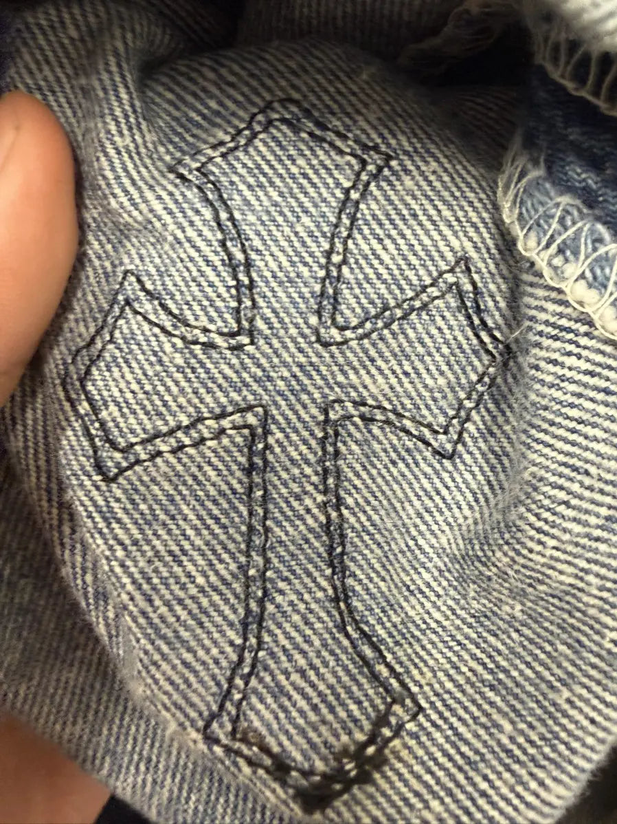 Chrome Hearts Levis Zebra Cross Patch Jeans