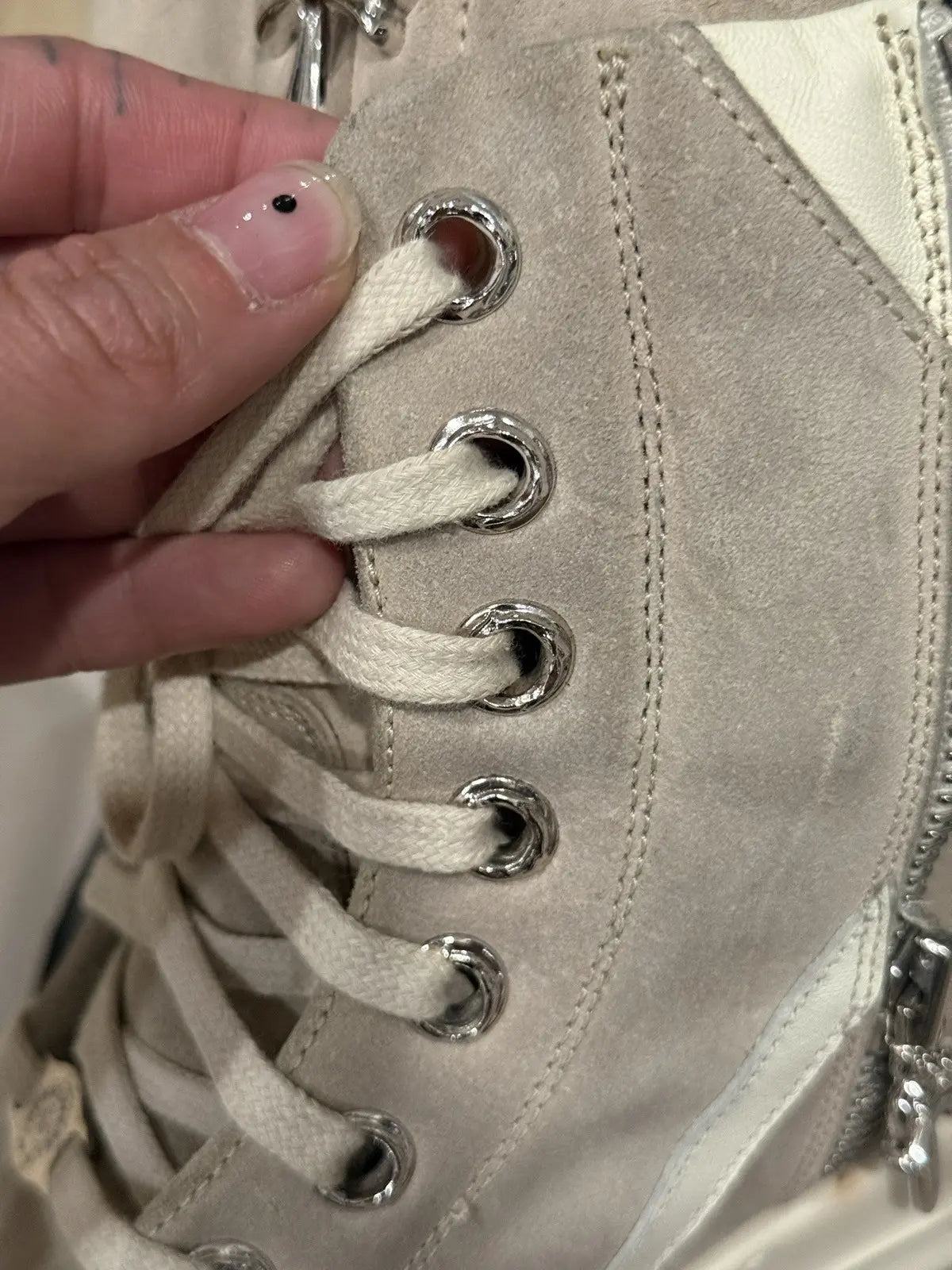 Chrome Hearts Rick Owens Geobasket Cream