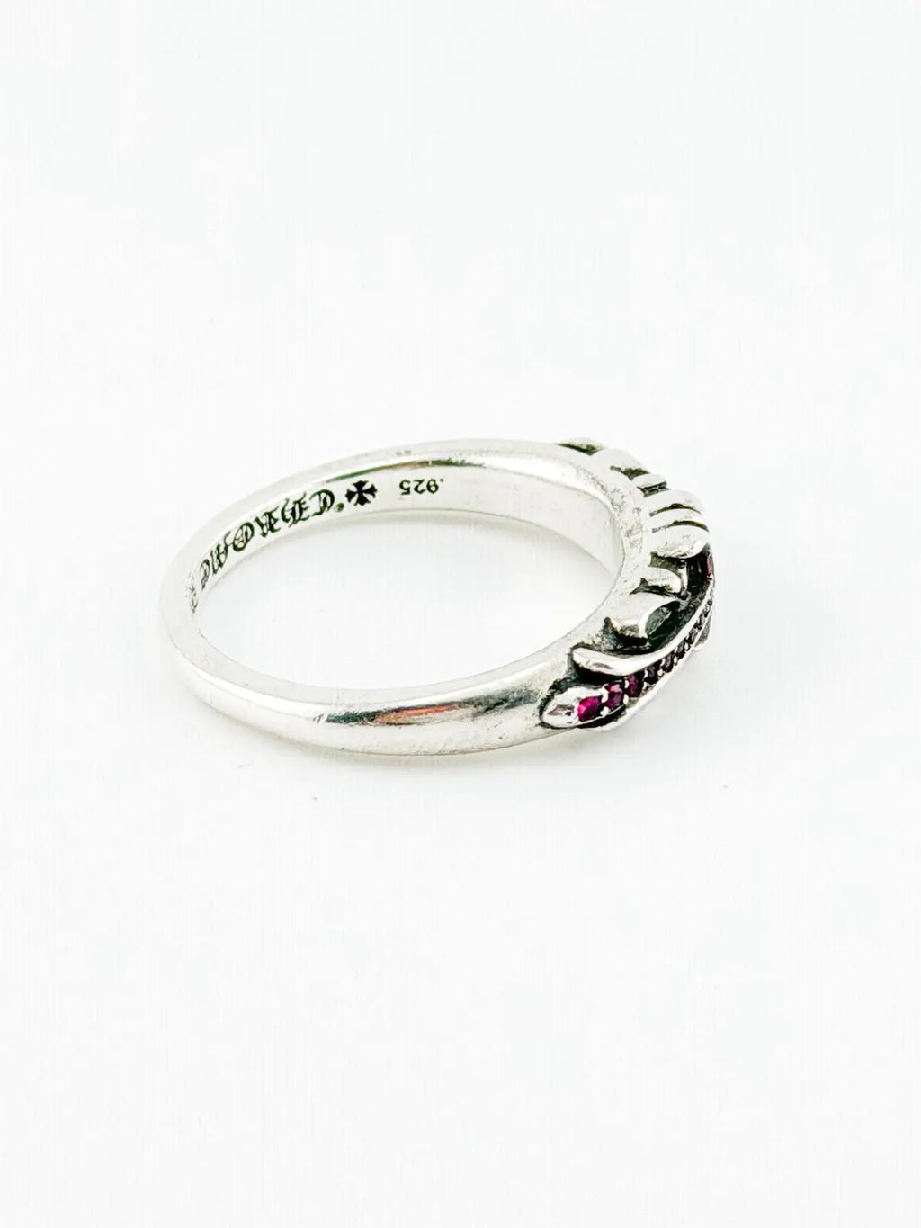 Chrome Hearts Ruby Baby Classic Floral Ring