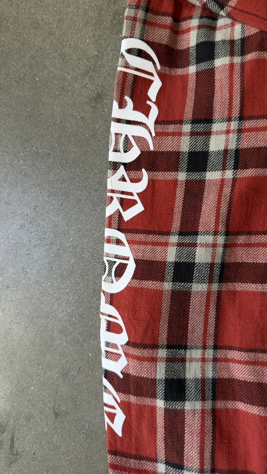 Chrome Hearts Work Dog Scripts Flannel Jacket