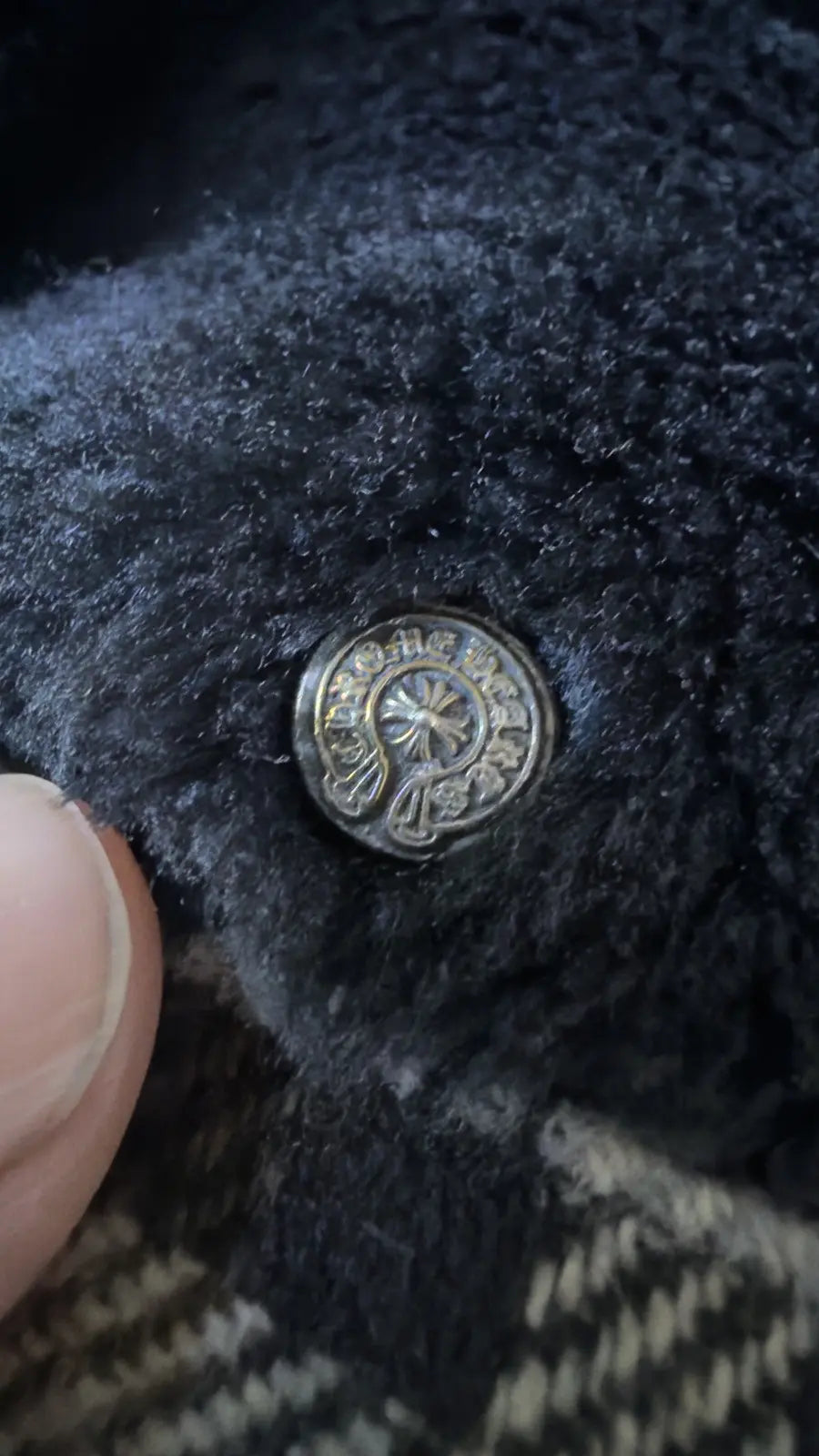 Chrome Hearts Work Dog Inner Fur Flannel Jacket