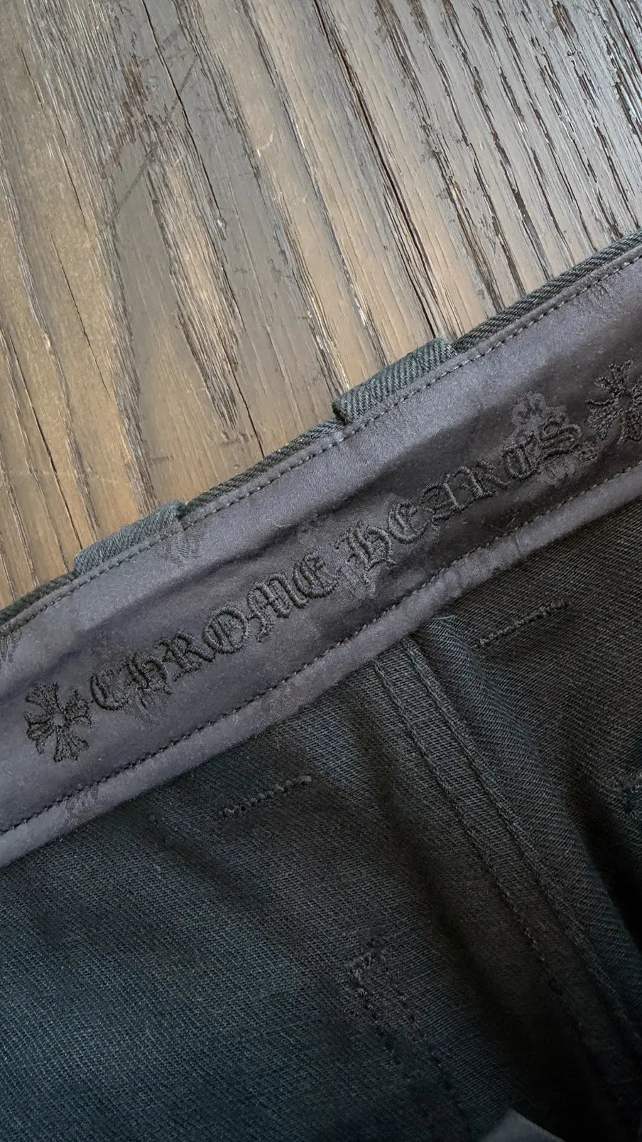 Chrome Hearts "KS Cutoff" Denim Shorts Size 34 Chrome Hearts
