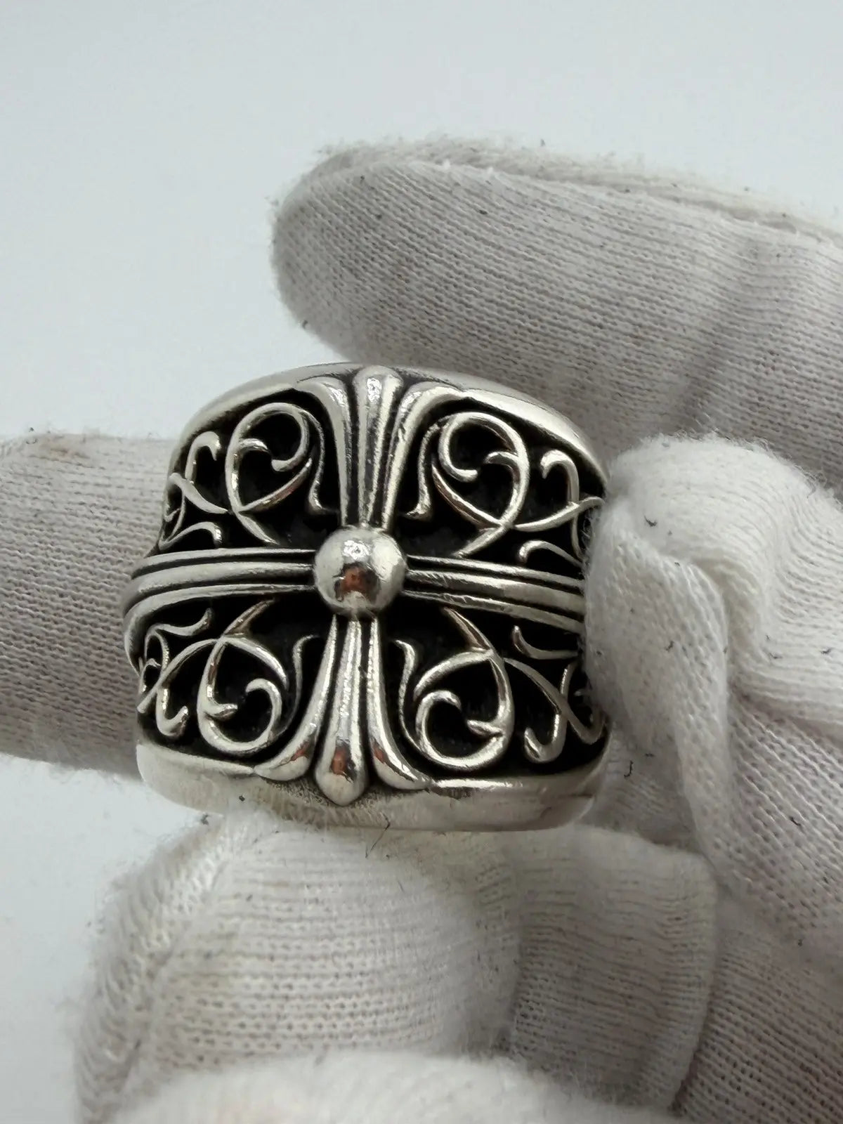 Chrome Hearts Oval Cross Ring