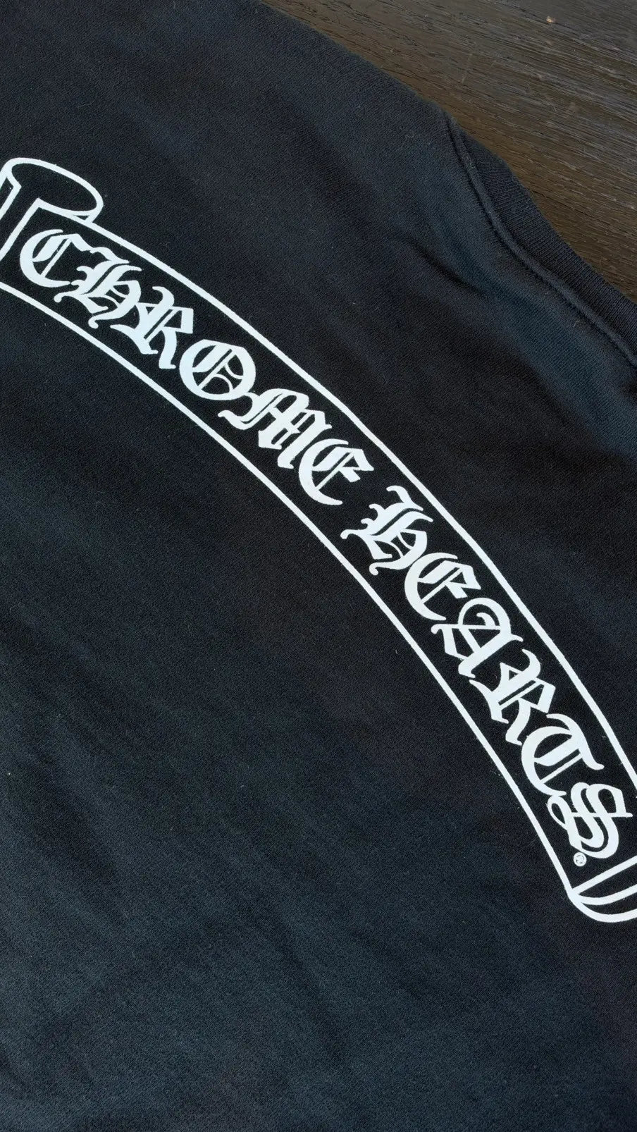 Chrome Hearts Scroll Logo Crewneck Sweatshirt Size M Chrome Hearts