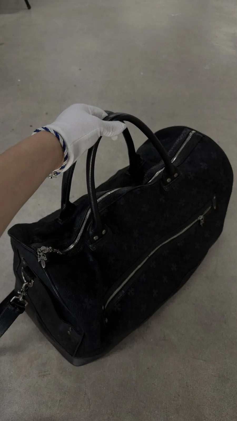 Chrome Hearts Monogram Duffle Bag Black