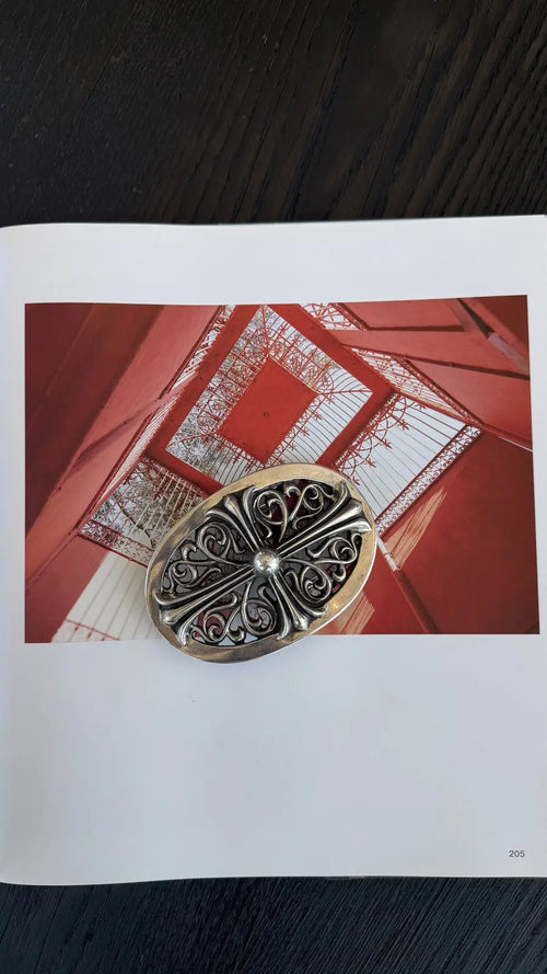 Chrome Hearts Classic Oval Cross Belt Buckle Chrome Hearts