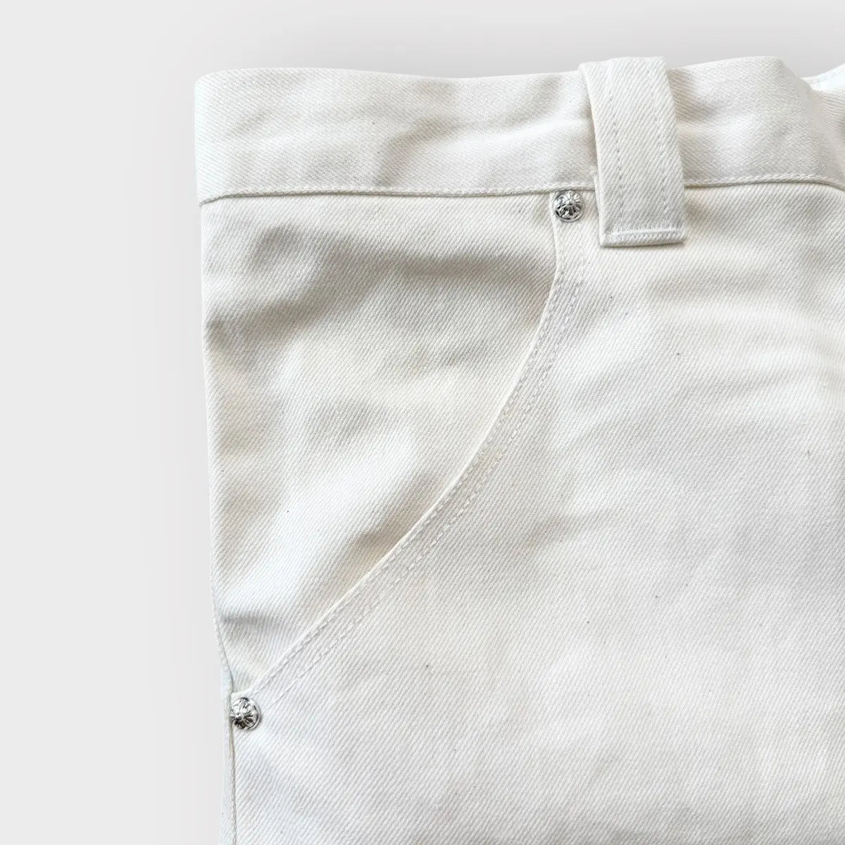 Chrome Hearts Wide Leg Pants with Leather Strap