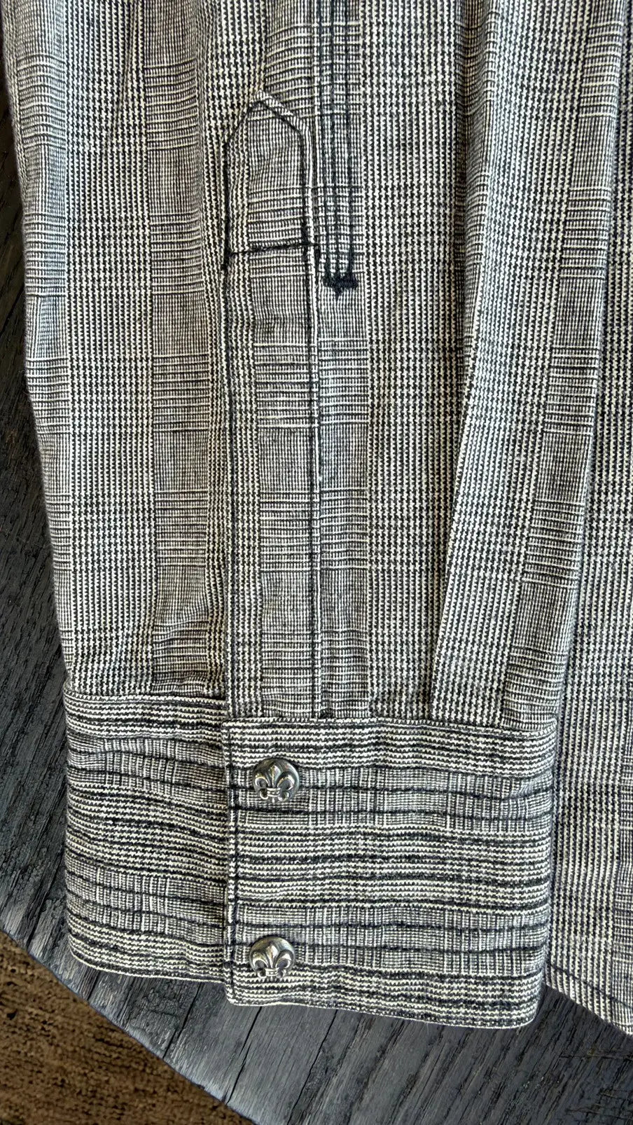 Chrome Hearts Gray Button-Up Military Shirt Size L Chrome Hearts