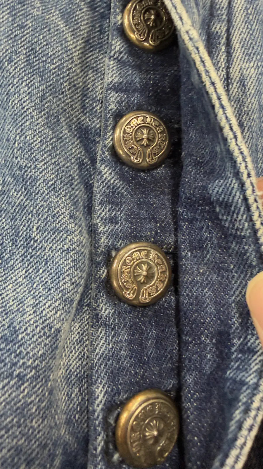 Chrome Hearts Double Knee Denim Carpenter Shorts
