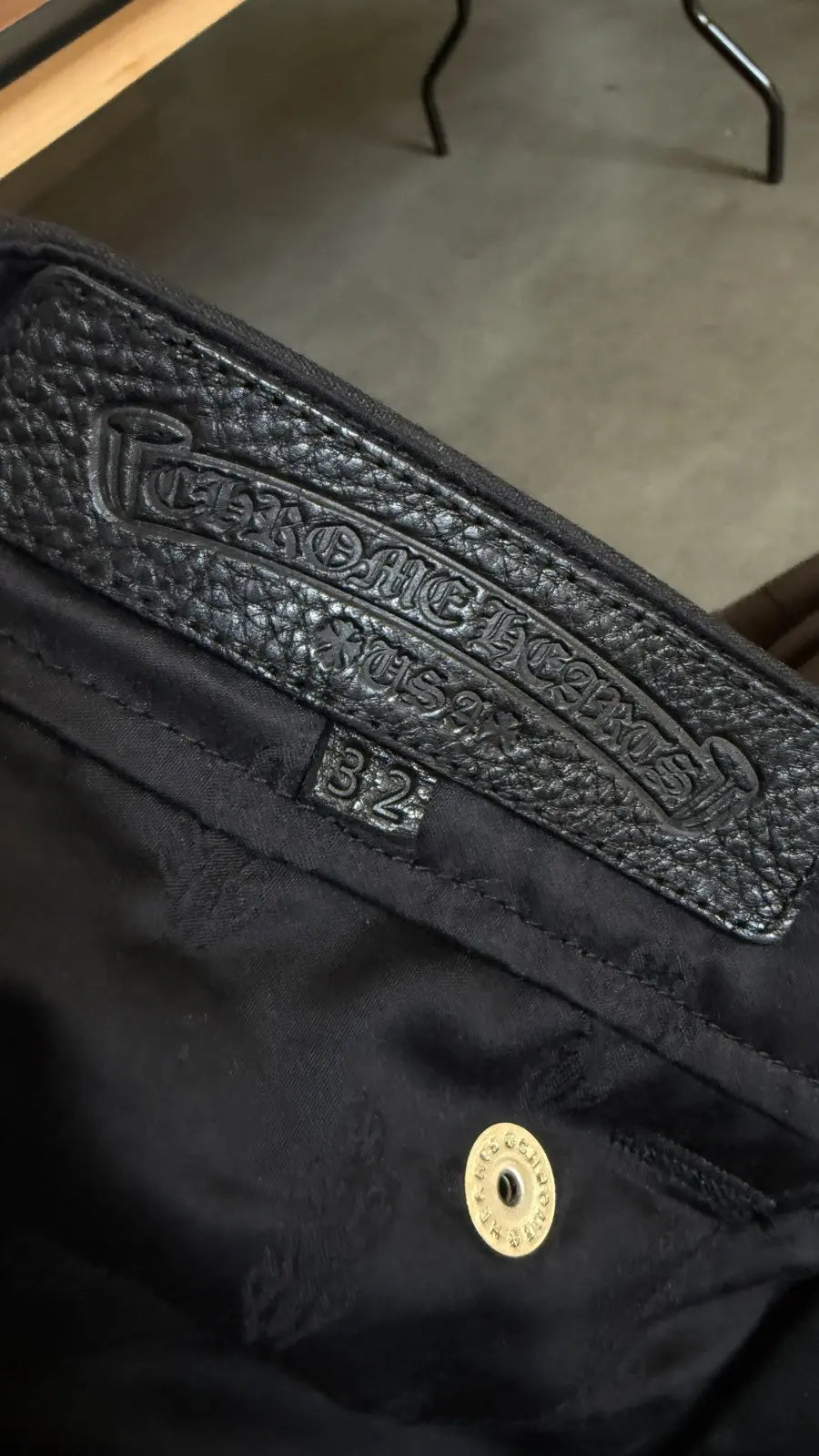 Chrome Hearts Wax Double Knee Carpenter Pants