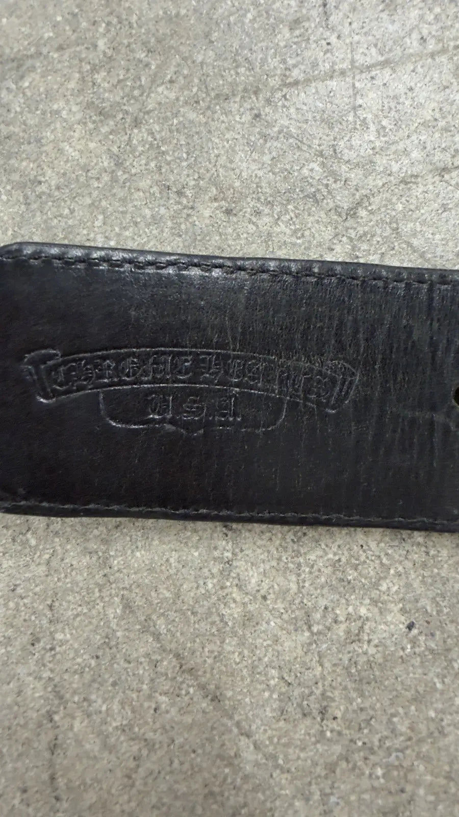 Chrome Hearts Black & Silver Full Celtic Roller Belt