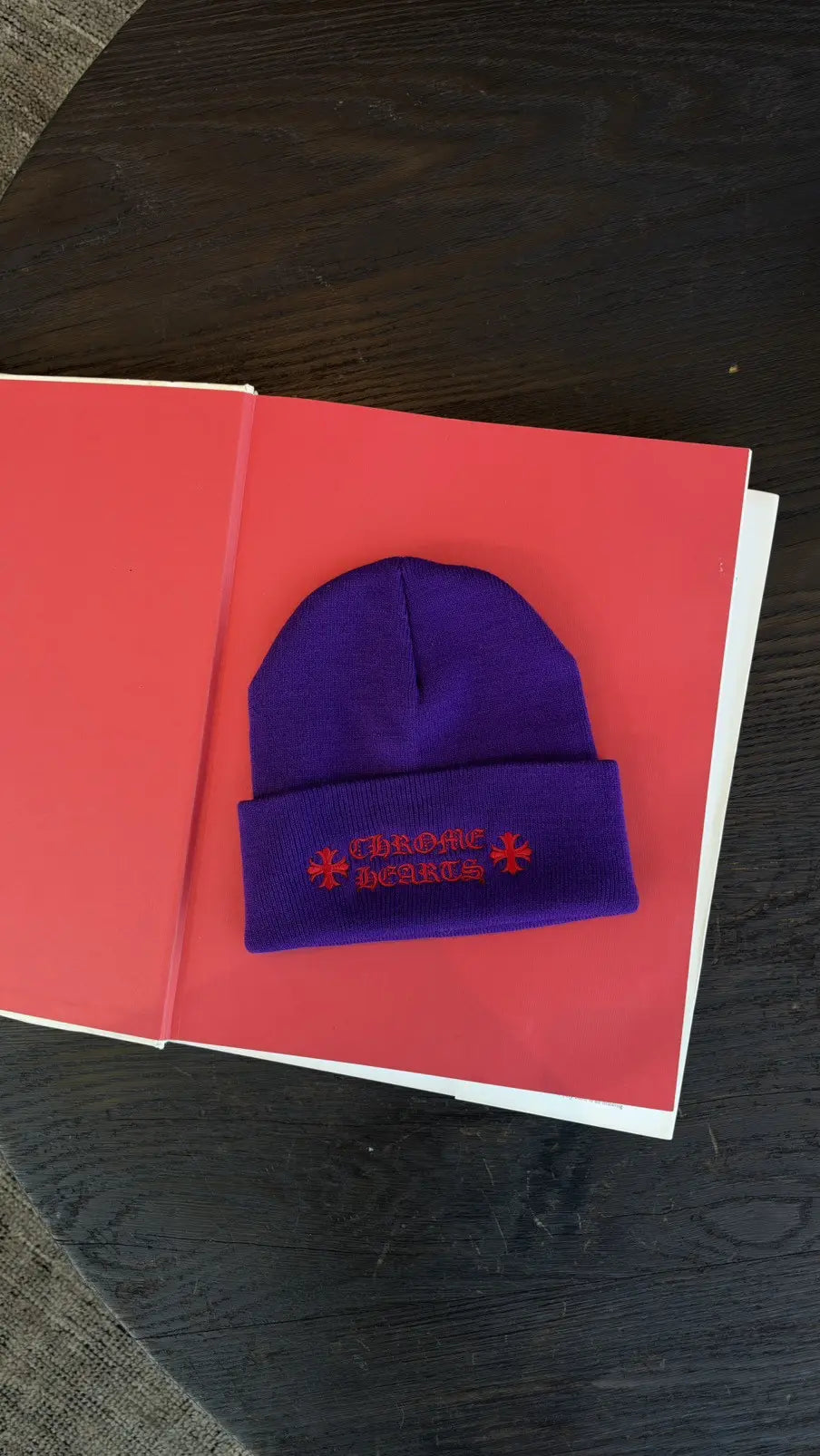 Chrome Hearts Logo Embroidered Beanie in Black Chrome Hearts