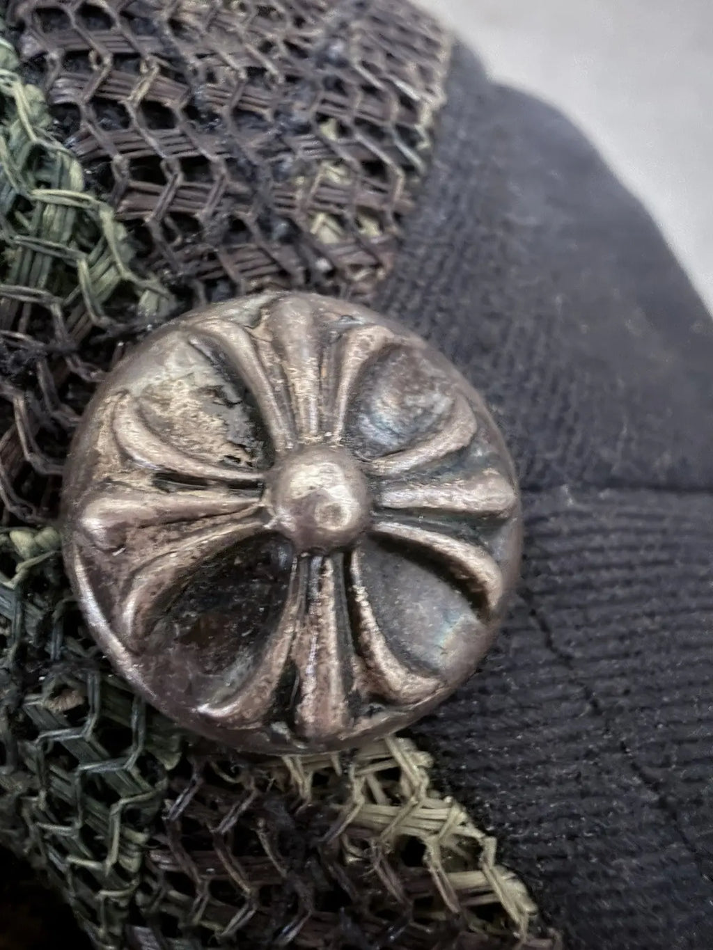 Chrome Hearts Black Camo Mesh Hollywood Cap