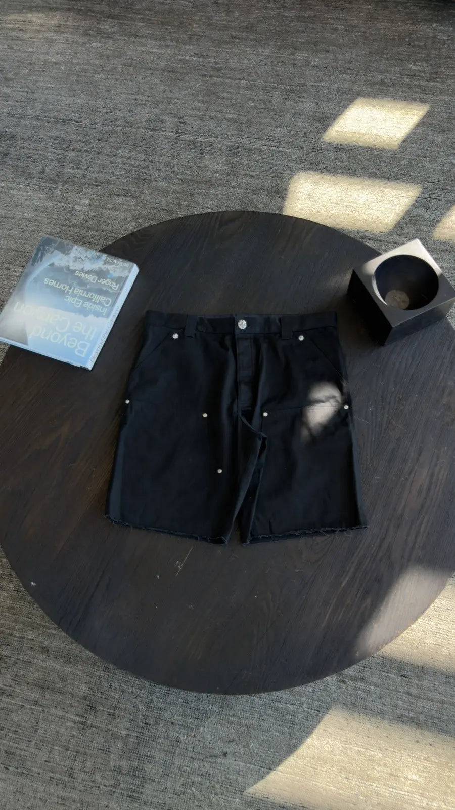 Chrome Hearts Double Knee Carpenter Shorts in Black Size 38 Chrome Hearts