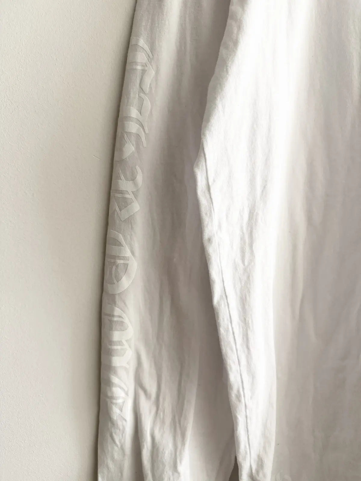 Chrome hearts Triple White Neck Logo LS Tee