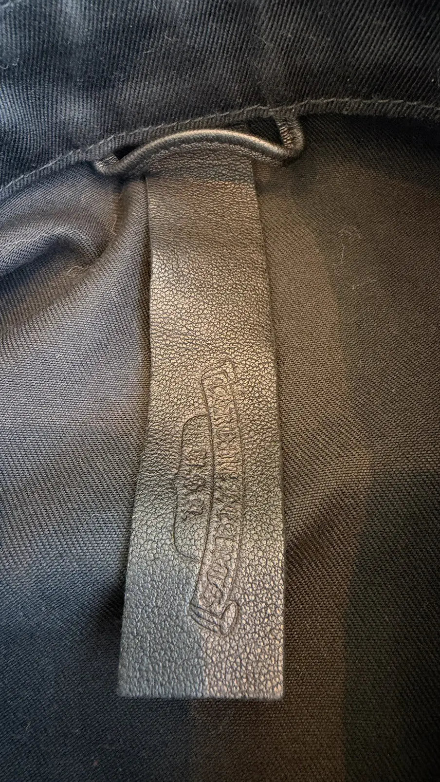 Chrome Hearts Work Dog Cross Leather Patch Jacket Size XL Chrome Hearts