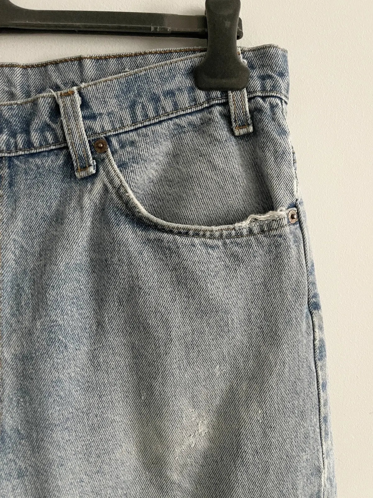 1980s Levi’s 501 Orange Tab Distresses Denim Jeans