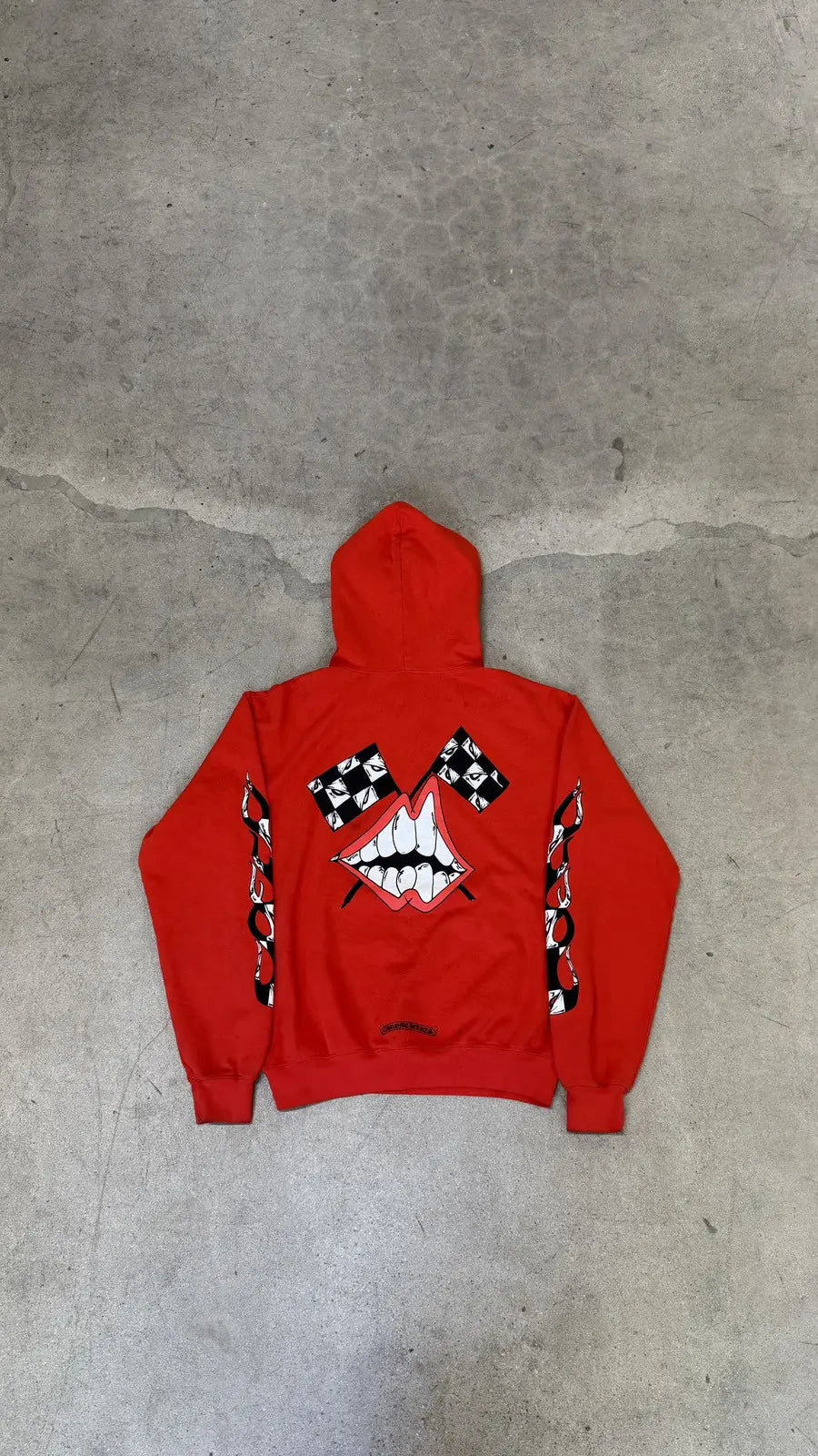 Chrome Hearts Matty Boy Flame Racing Hoodie Chrome Hearts