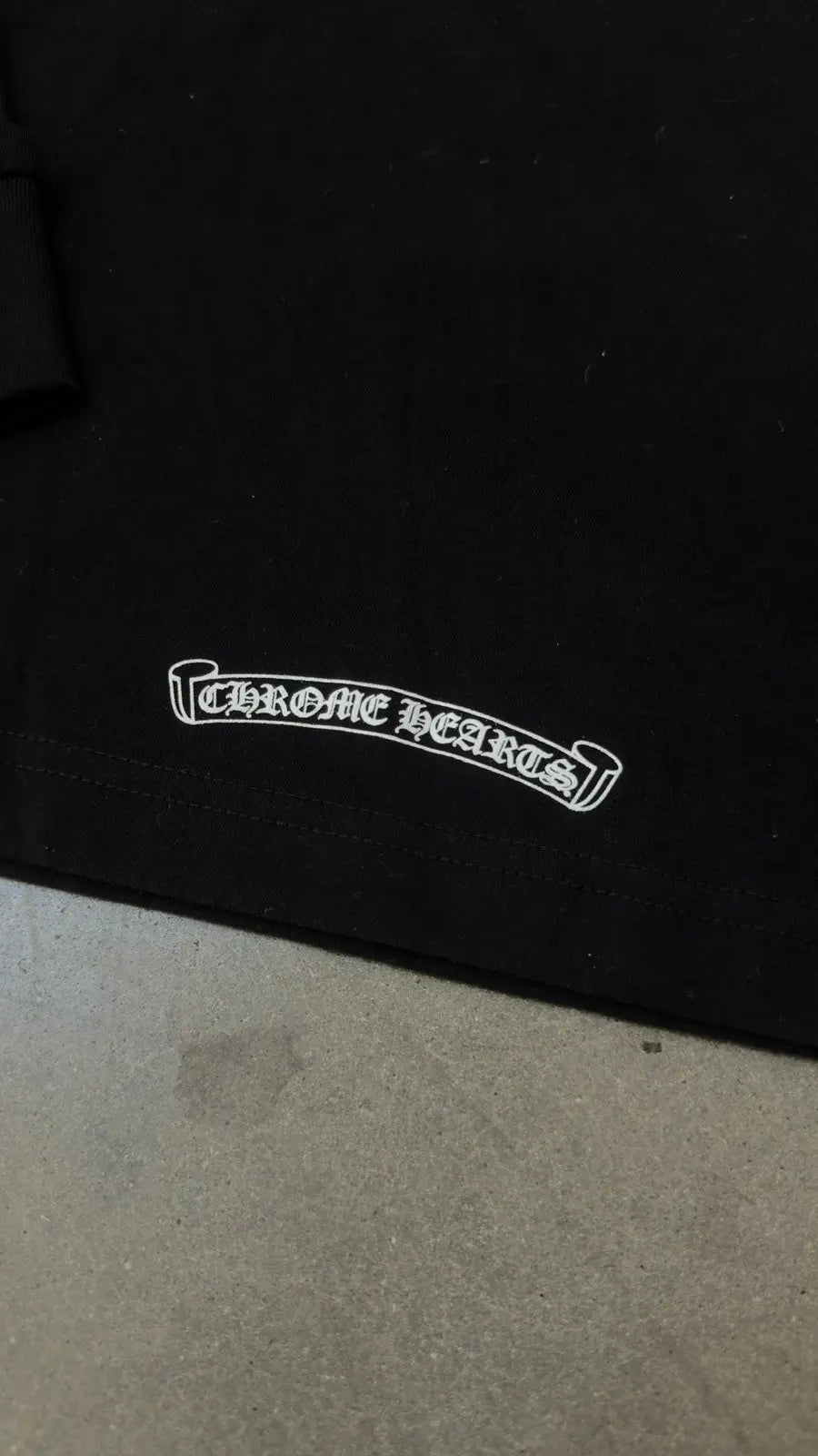 Chrome Hearts Collar Logo Long Sleeve T-Shirt