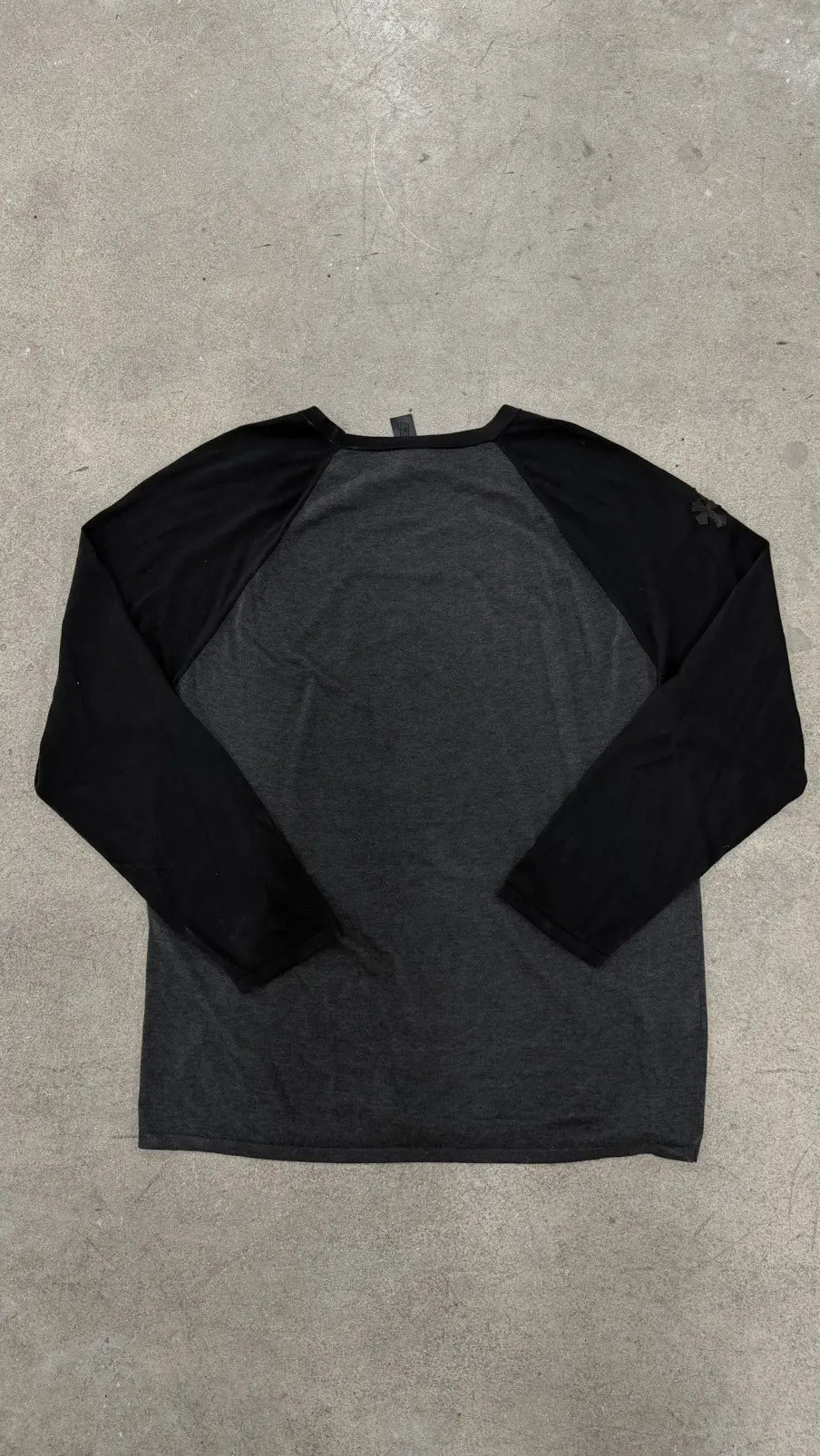 Chrome Hearts Cross Patch Silk Raglan Long Sleeve Tee