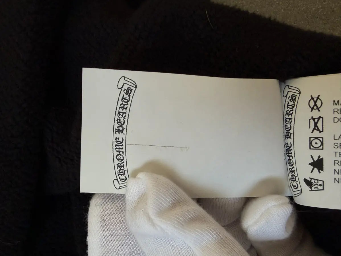 Chrome Hearts Embroidered Vertical Logo Hoodie
