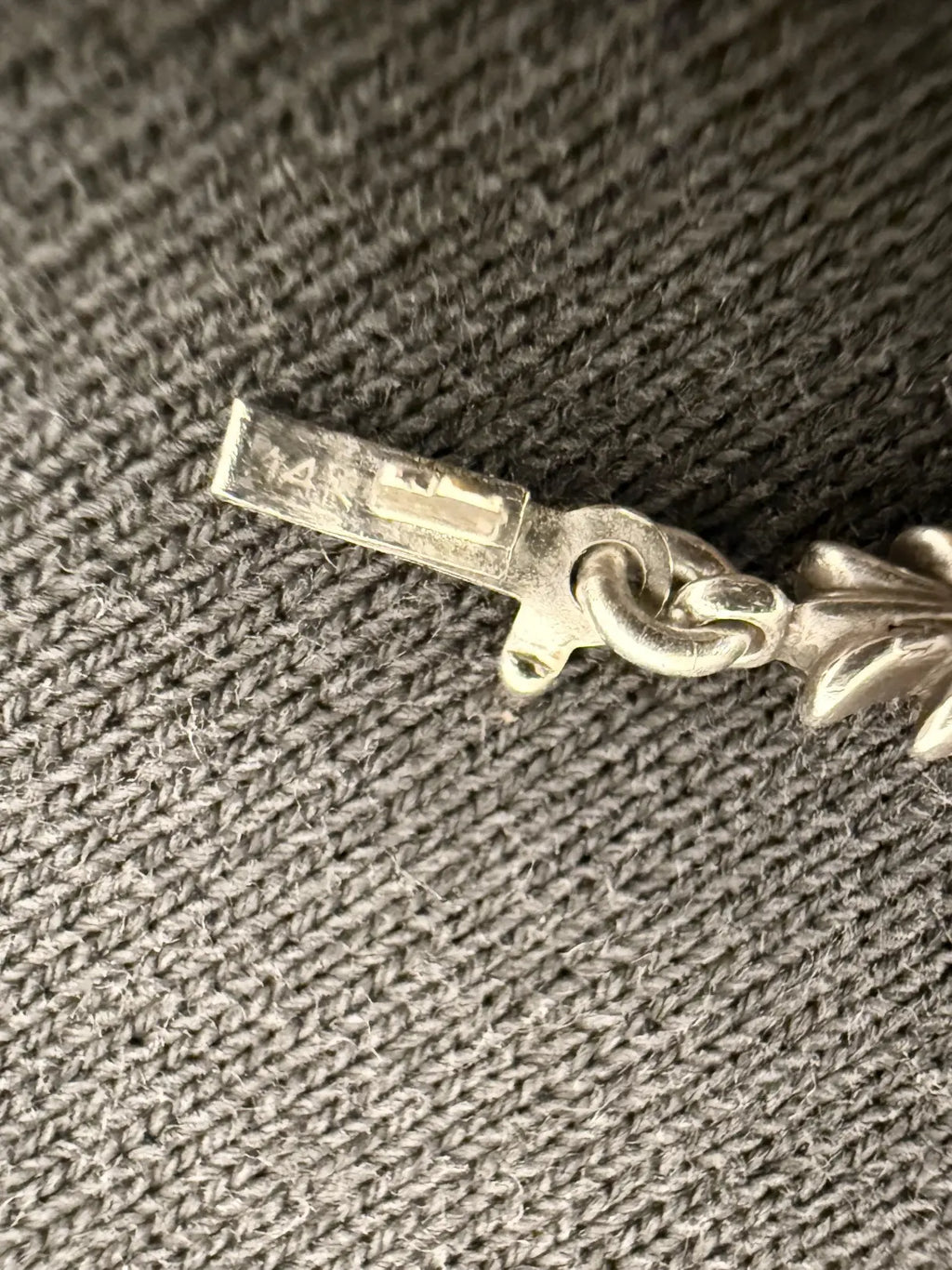 Chrome Hearts Tiny E Choke Chain & Fleur Necklace