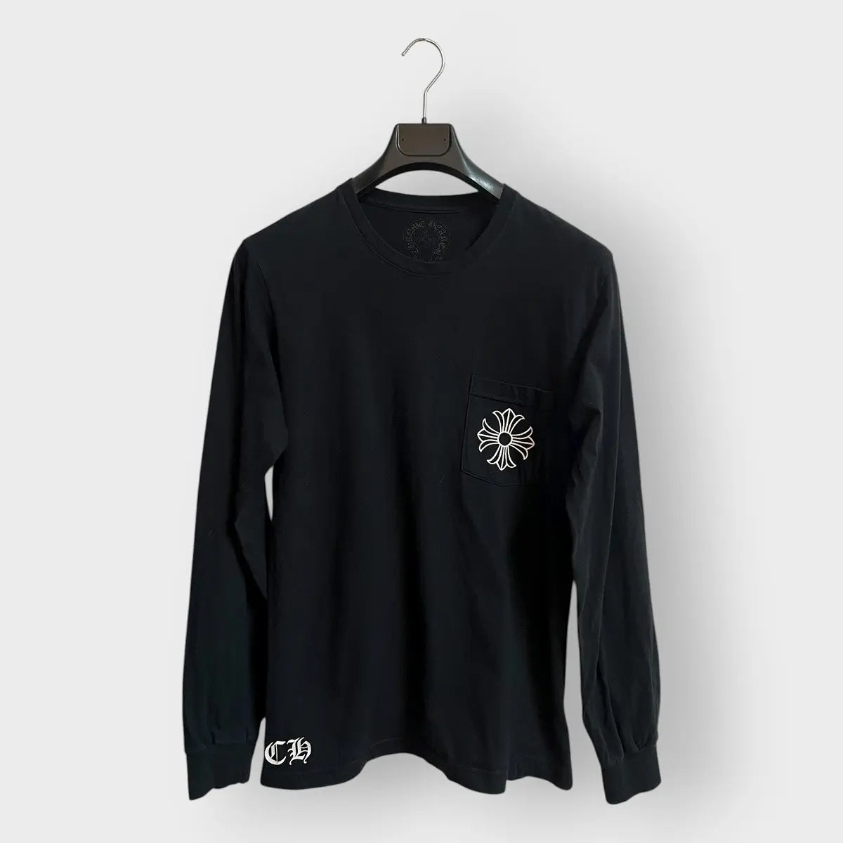 Chrome Hearts Hollywood Cross Box Logo LS Tee