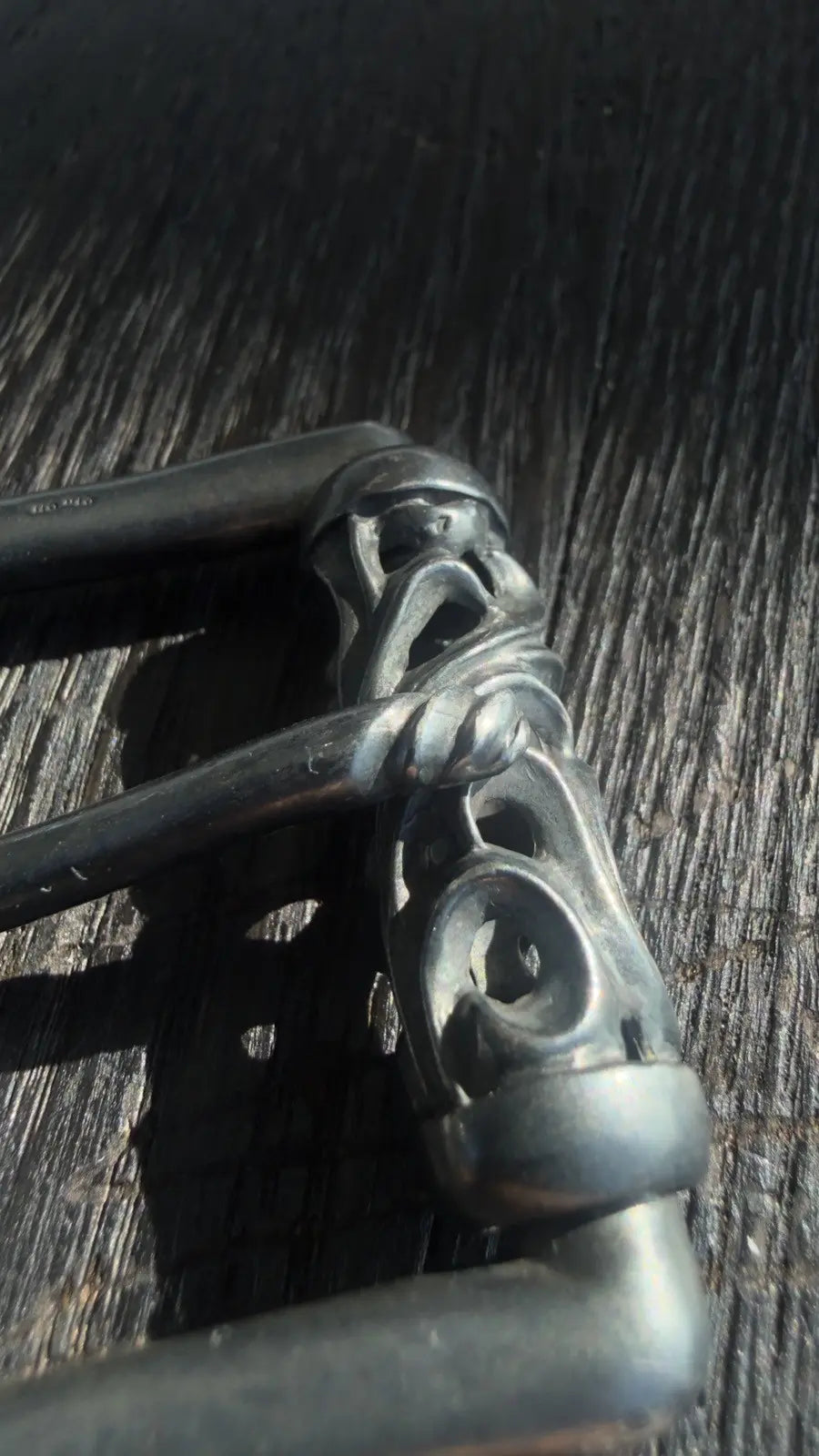 Chrome Hearts Black Rhodium Roller Belt Chrome Hearts
