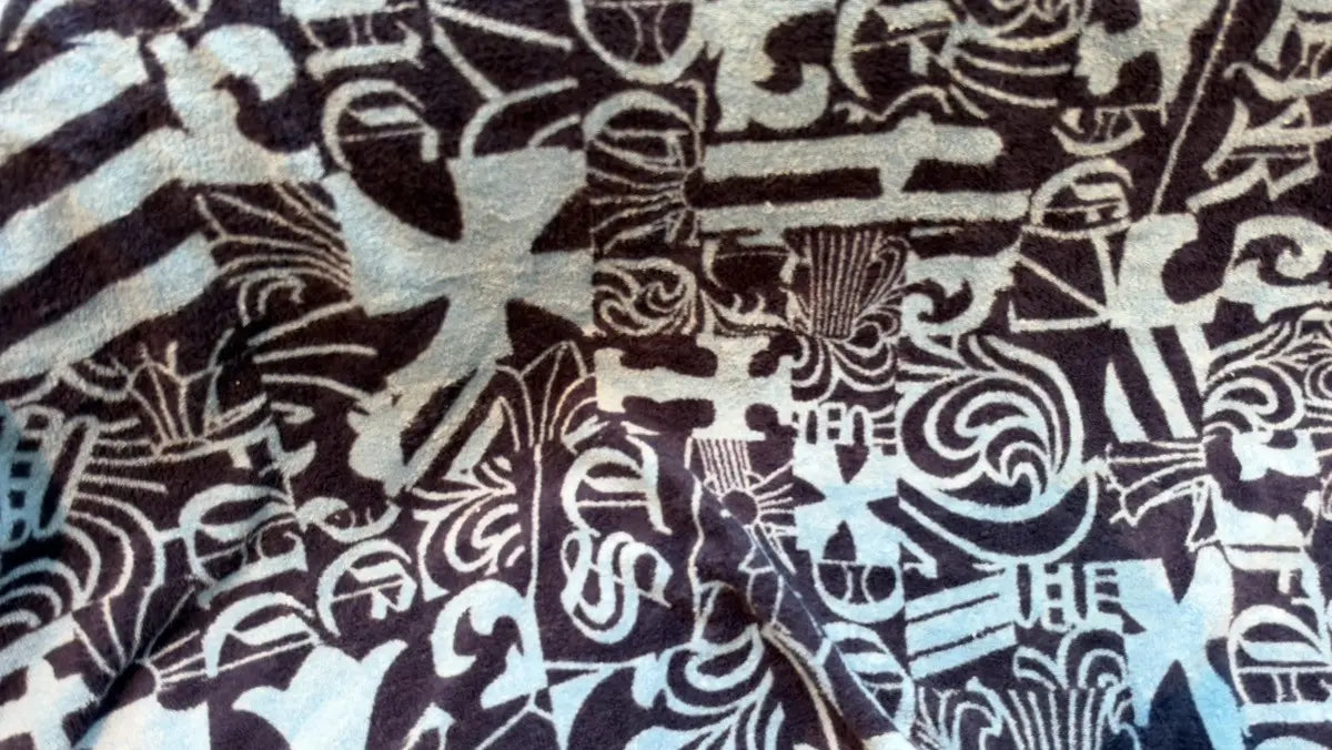 Chrome Hearts Multi Logo Jacquard Beach Towel Chrome Hearts