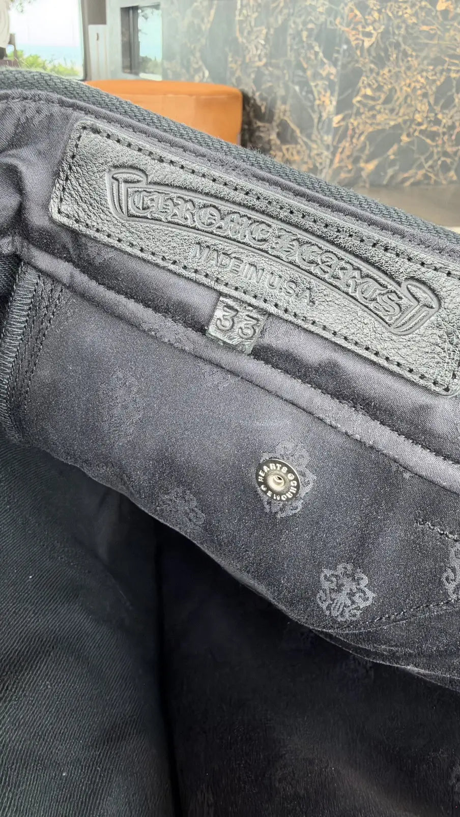 Chrome Hearts "KS Cutoff" Denim Shorts Size 33 Chrome Hearts