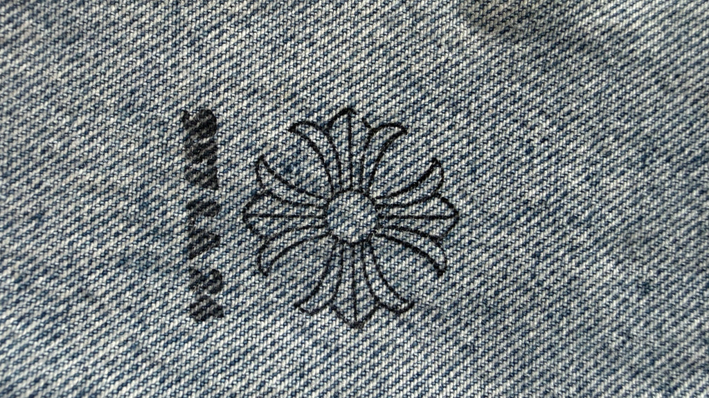 Chrome Hearts Levi's 517 Black Cross Patch Jeans