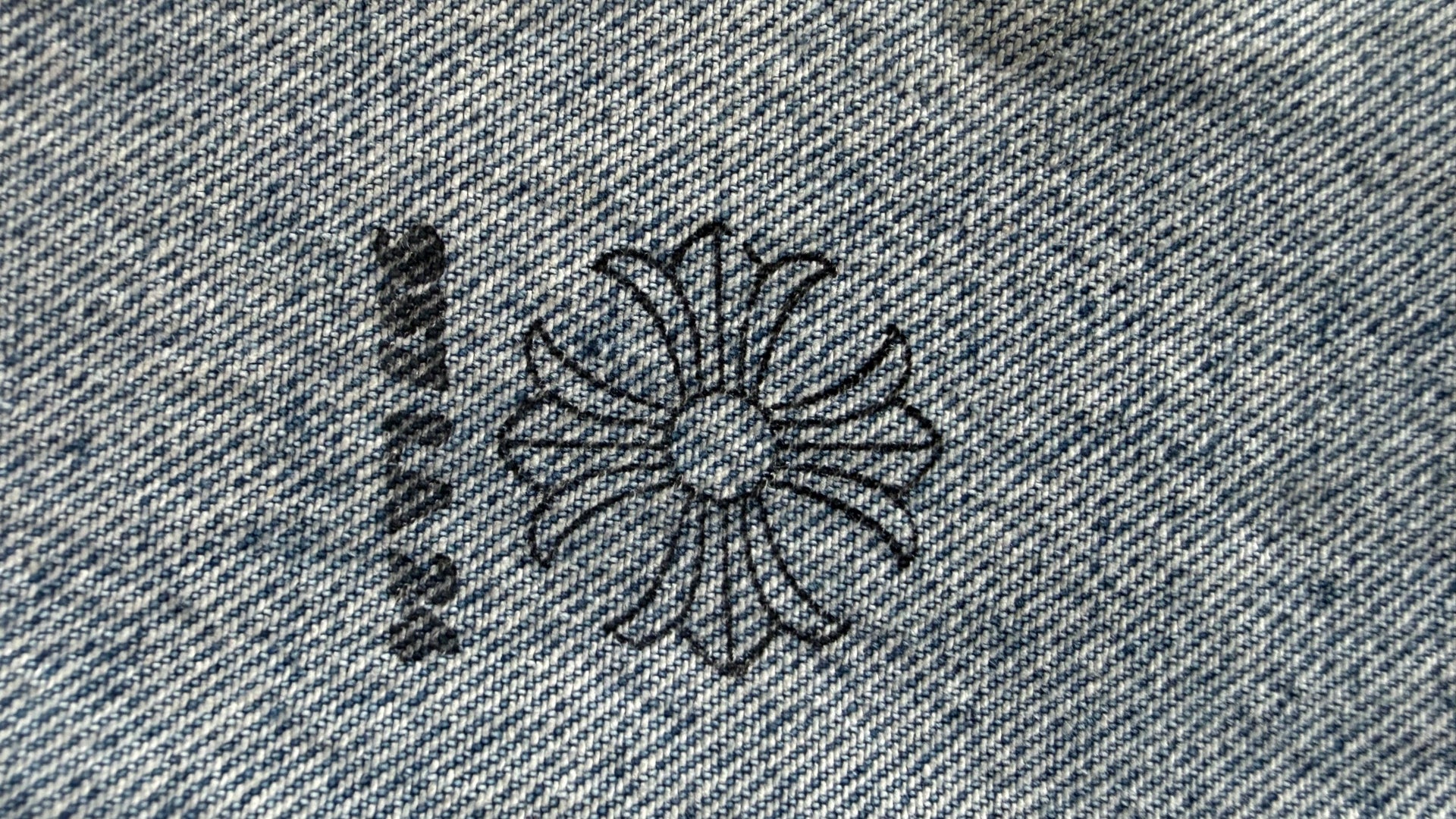 Chrome Hearts Levi's 517 Black Cross Patch Jeans