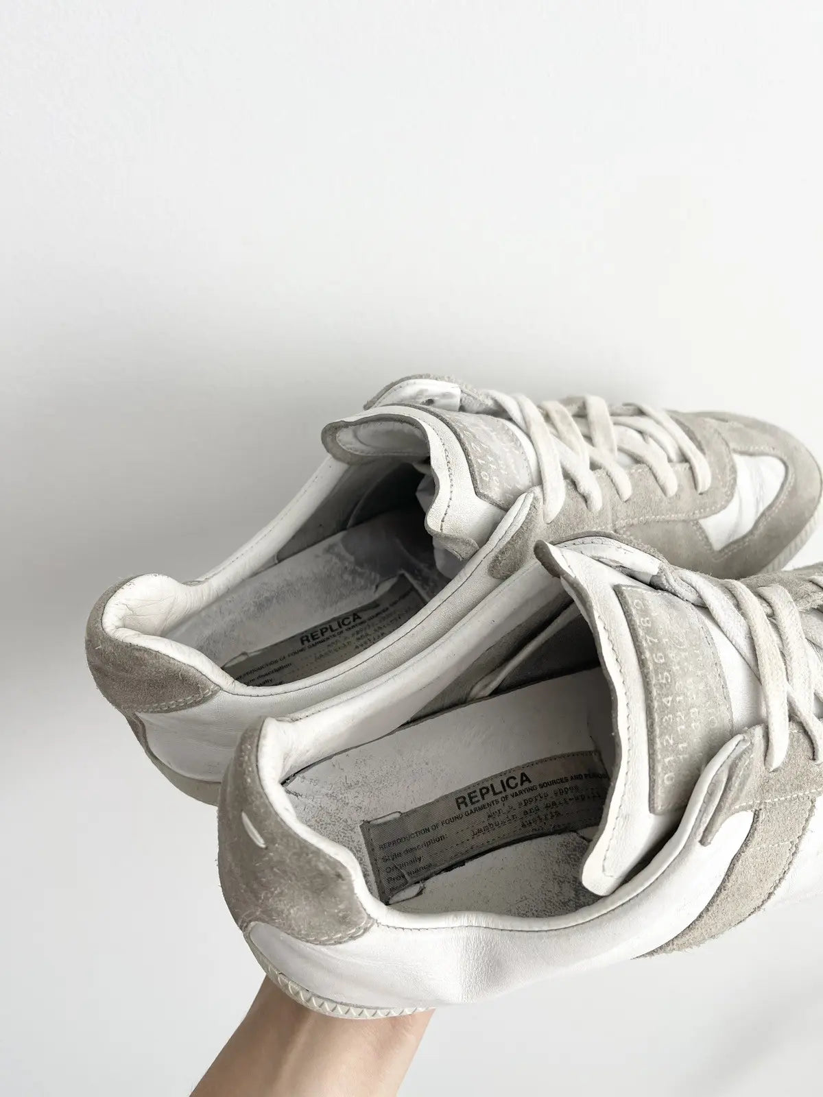 2010s Maison Margiela GAT Replica Double White Sneakers