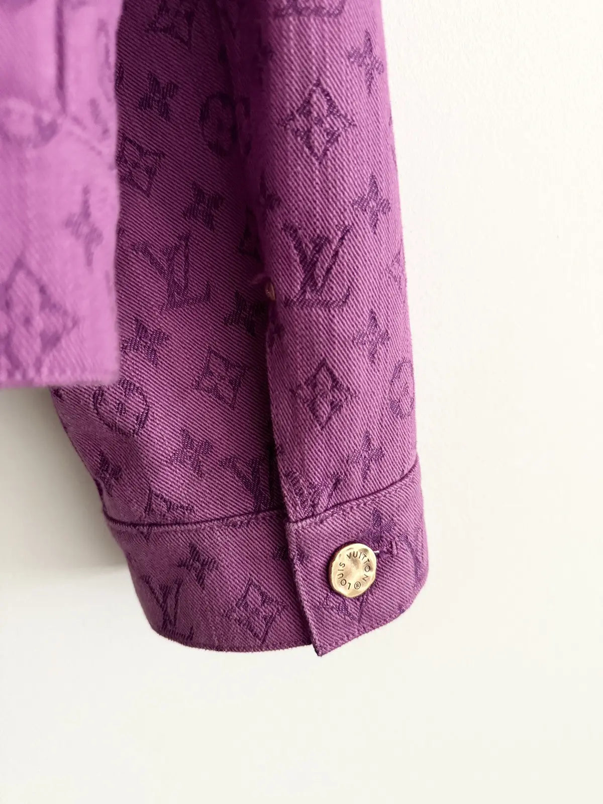 Louis Vuitton All Over Monogram Purple Denim Jacket