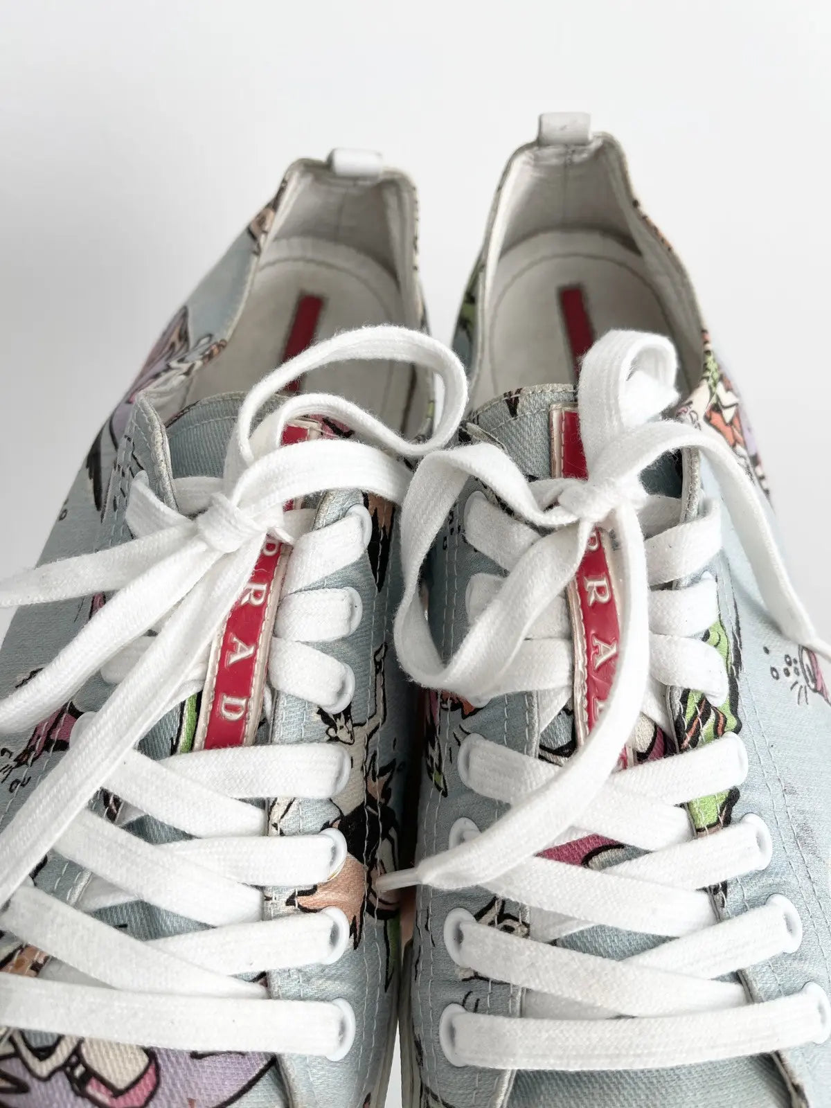 2010s Prada Runway Surfers Low Top Sneakers