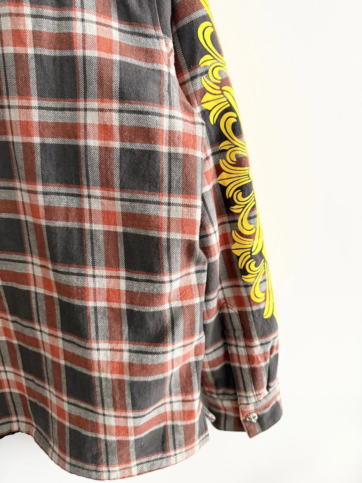 Chrome Hearts Quilted Padded Flannel Jacket
