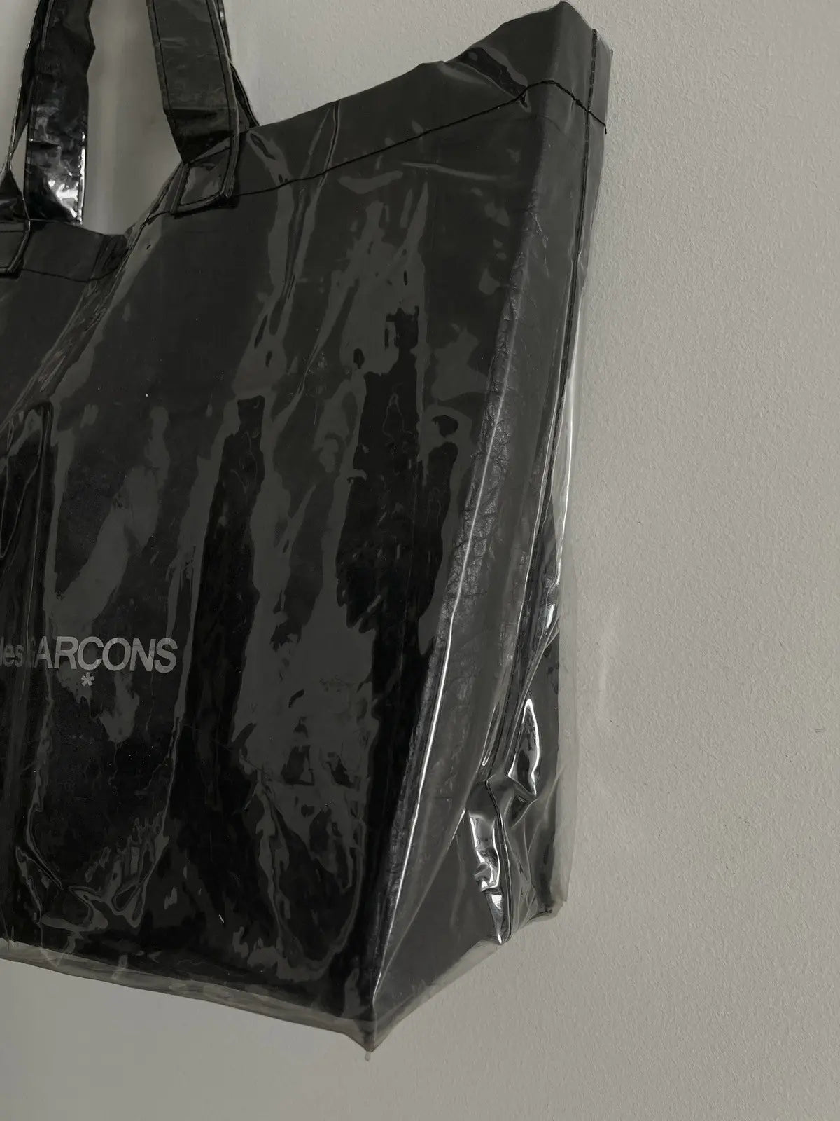 2010s Comme Des Garçons Black Clear Tote Bag