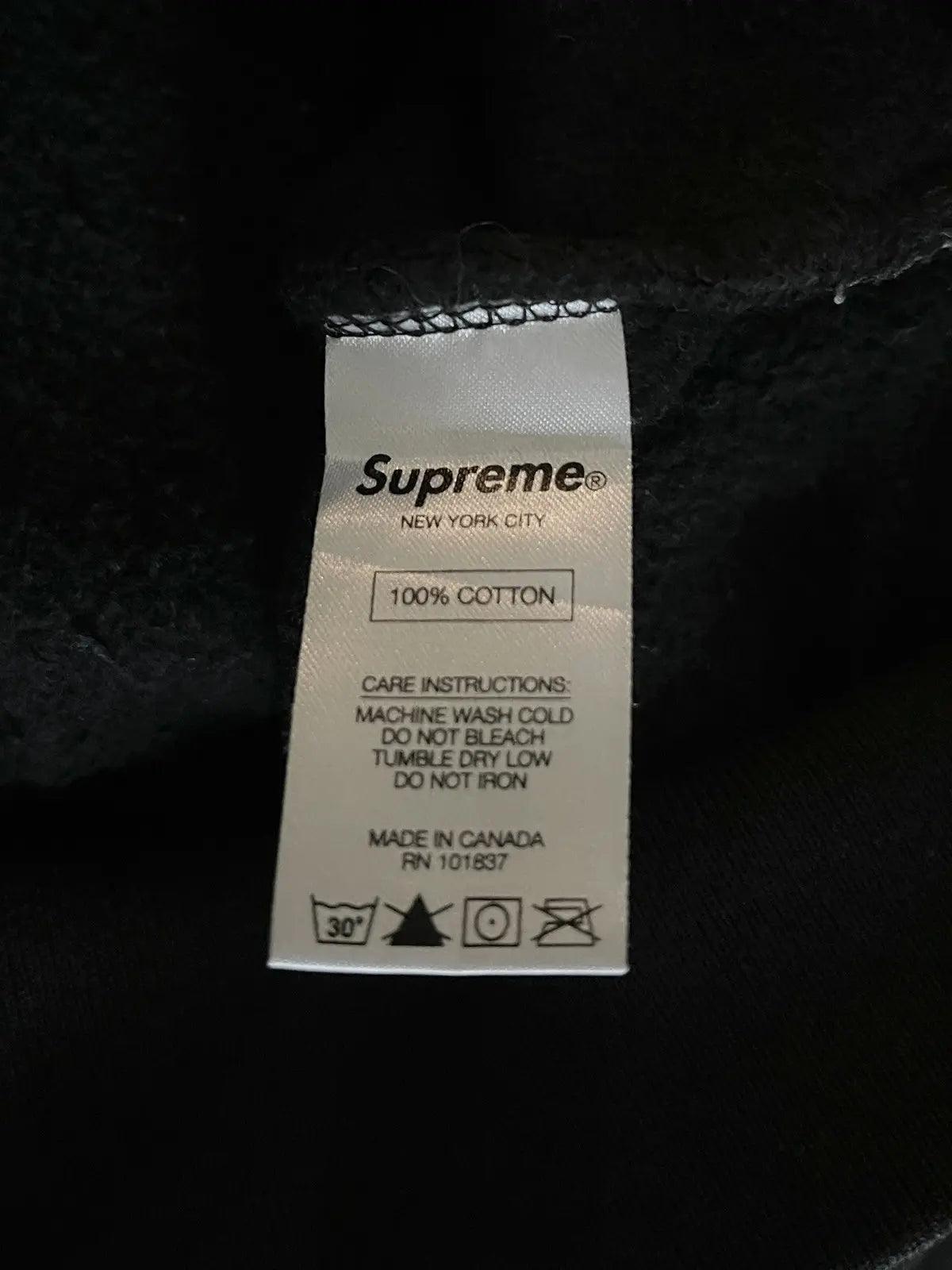 2010s Supreme Hooded Logo Hoodie