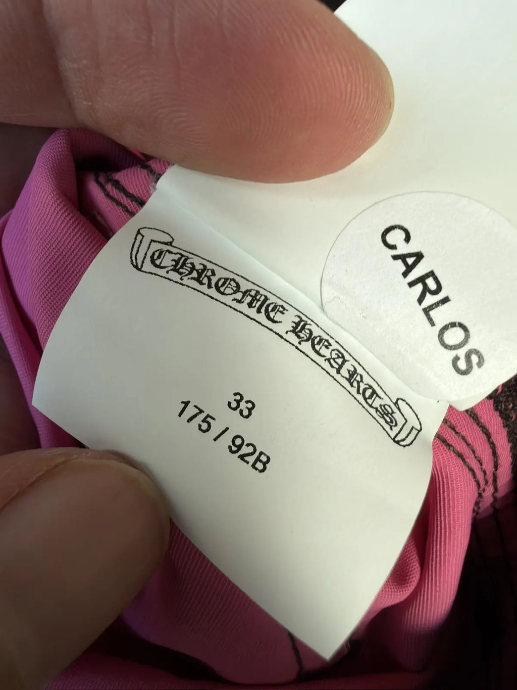 Chrome Hearts Pink Lucky Patch Nylon Carpenter