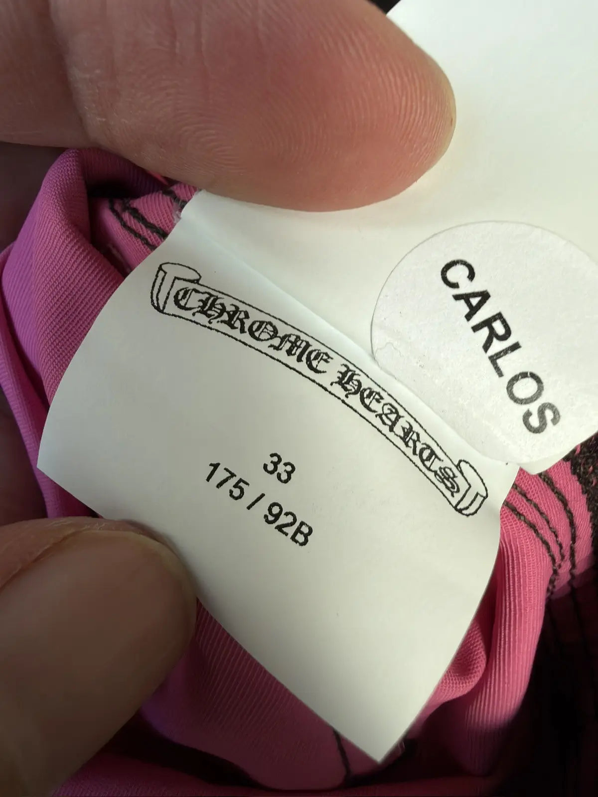 Chrome Hearts Pink Lucky Patch Nylon Carpenter