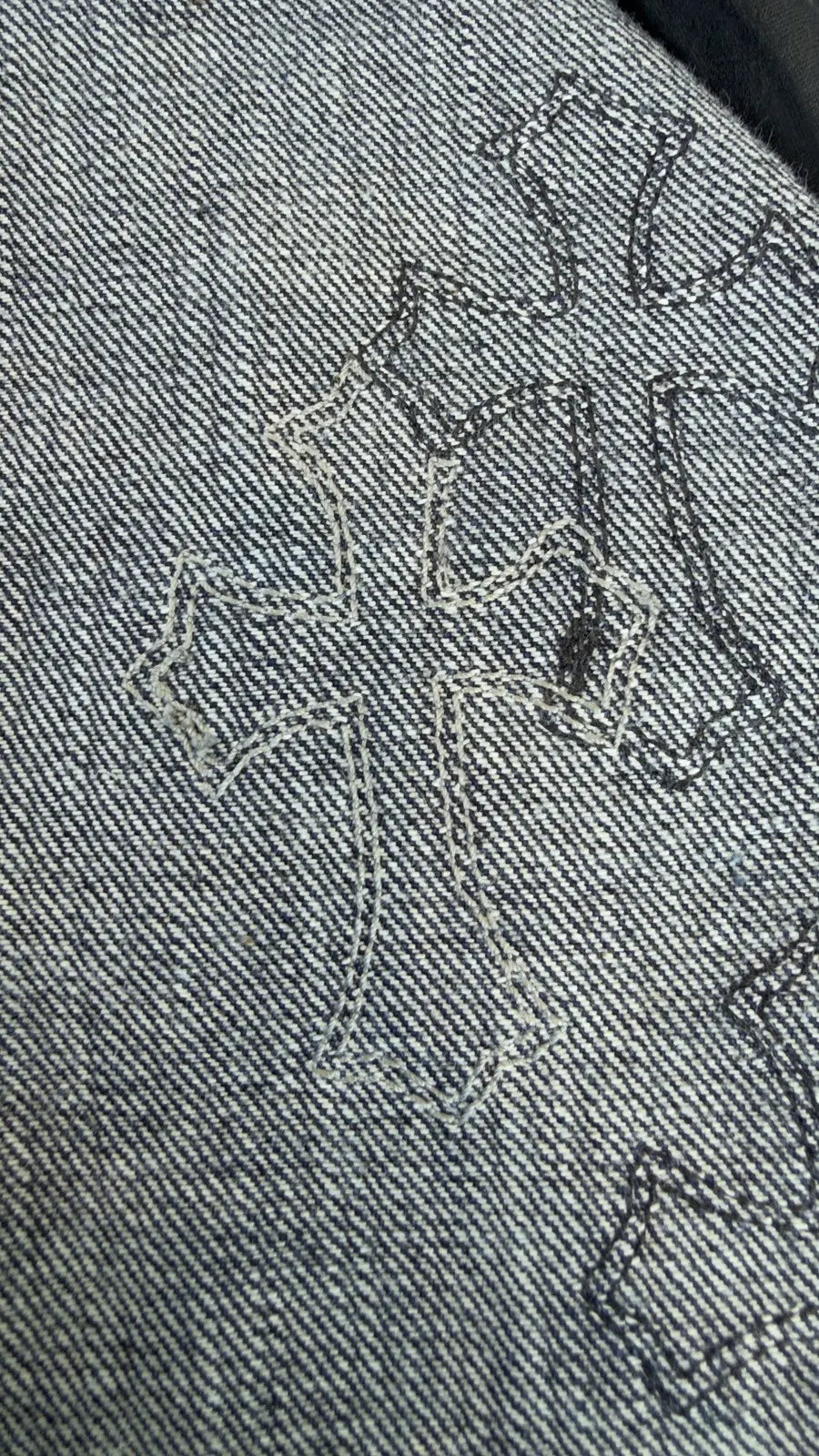 Chrome Hearts Cross Patch Denim Jeans Chrome Hearts