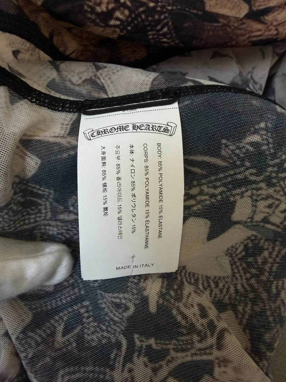 Chrome Hearts Cross Print Mini Dress Short