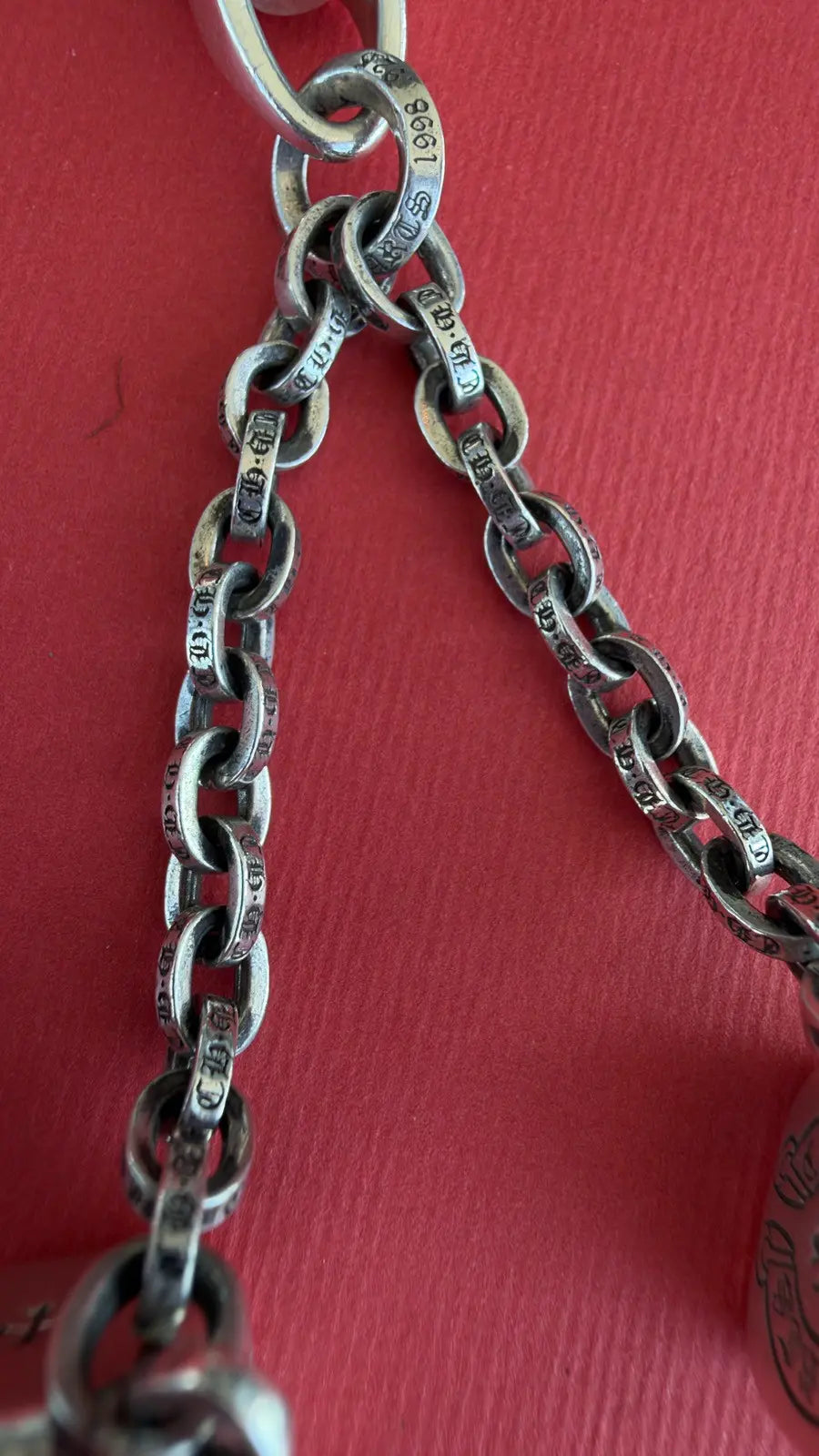 Chrome Hearts Silver Dice Keychain Chrome Hearts